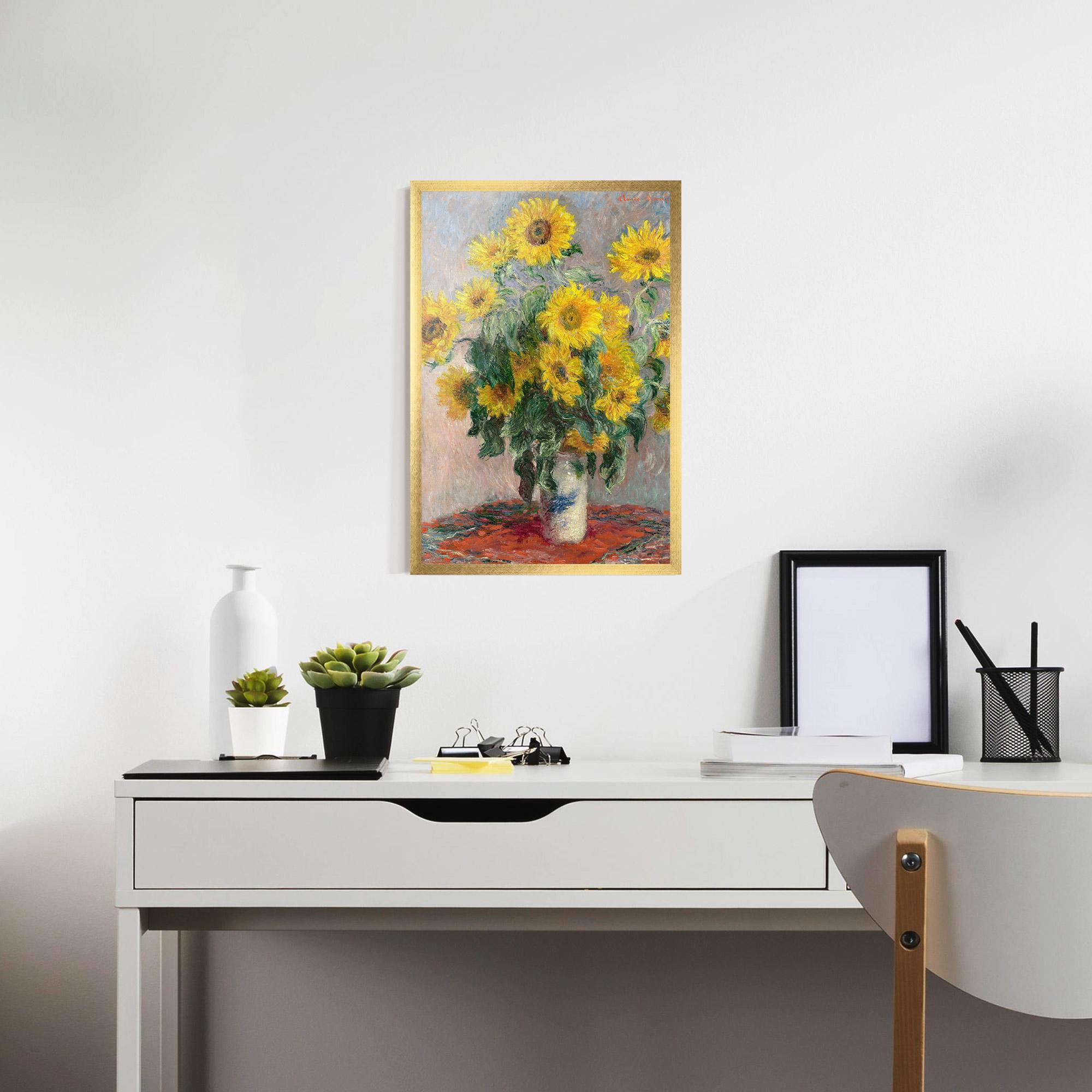 Poster Înrămat Bouquet Of Sunflowers 1881 mockup 7