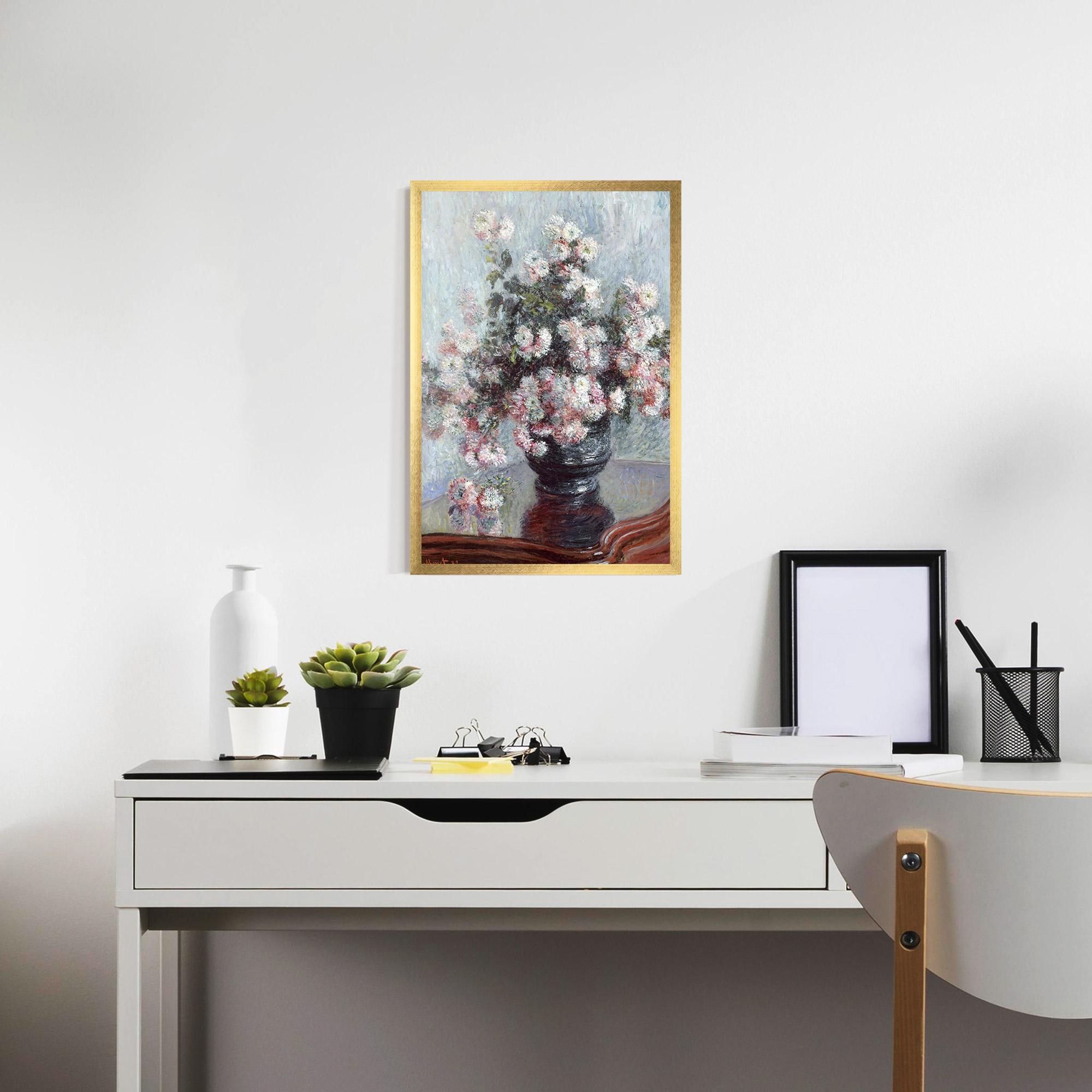 Poster Înrămat Chrysanthemums mockup 7