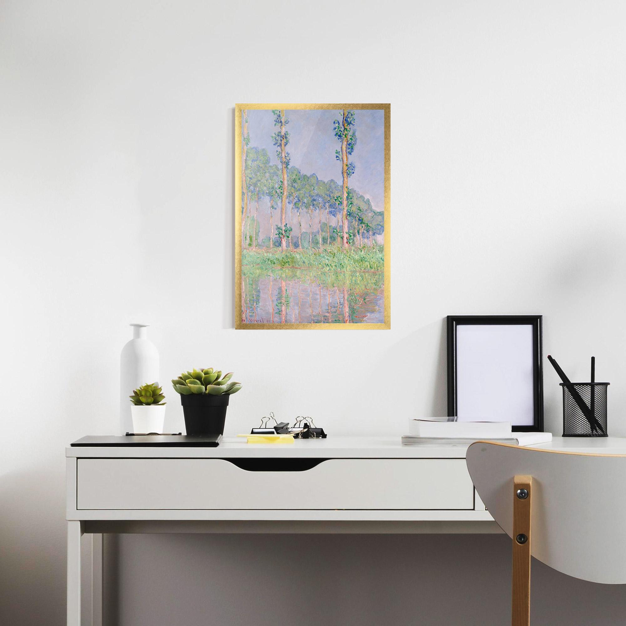 Poster Înrămat Monet Pink Effect mockup 7