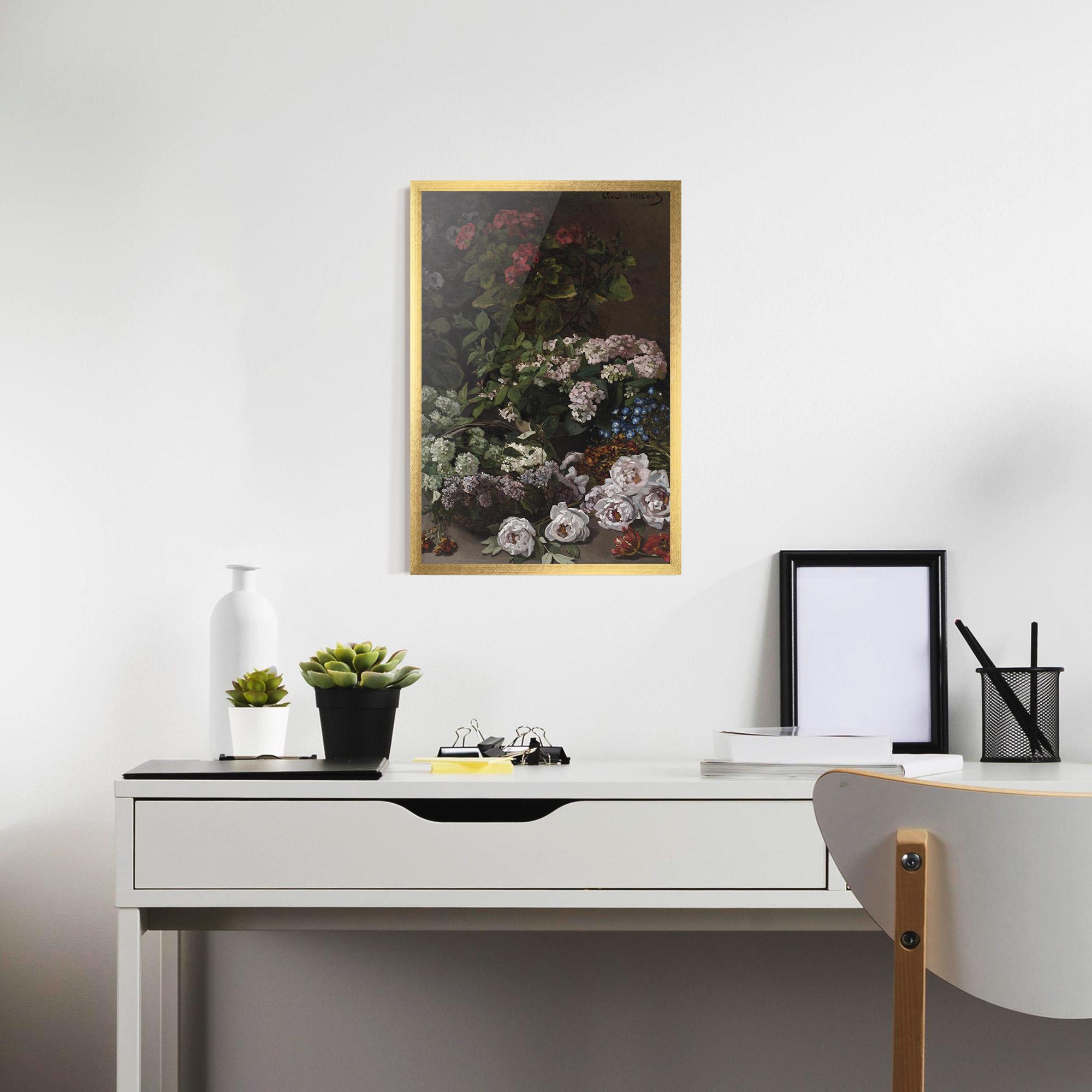 Poster Înrămat Spring Flowers Monet mockup 7