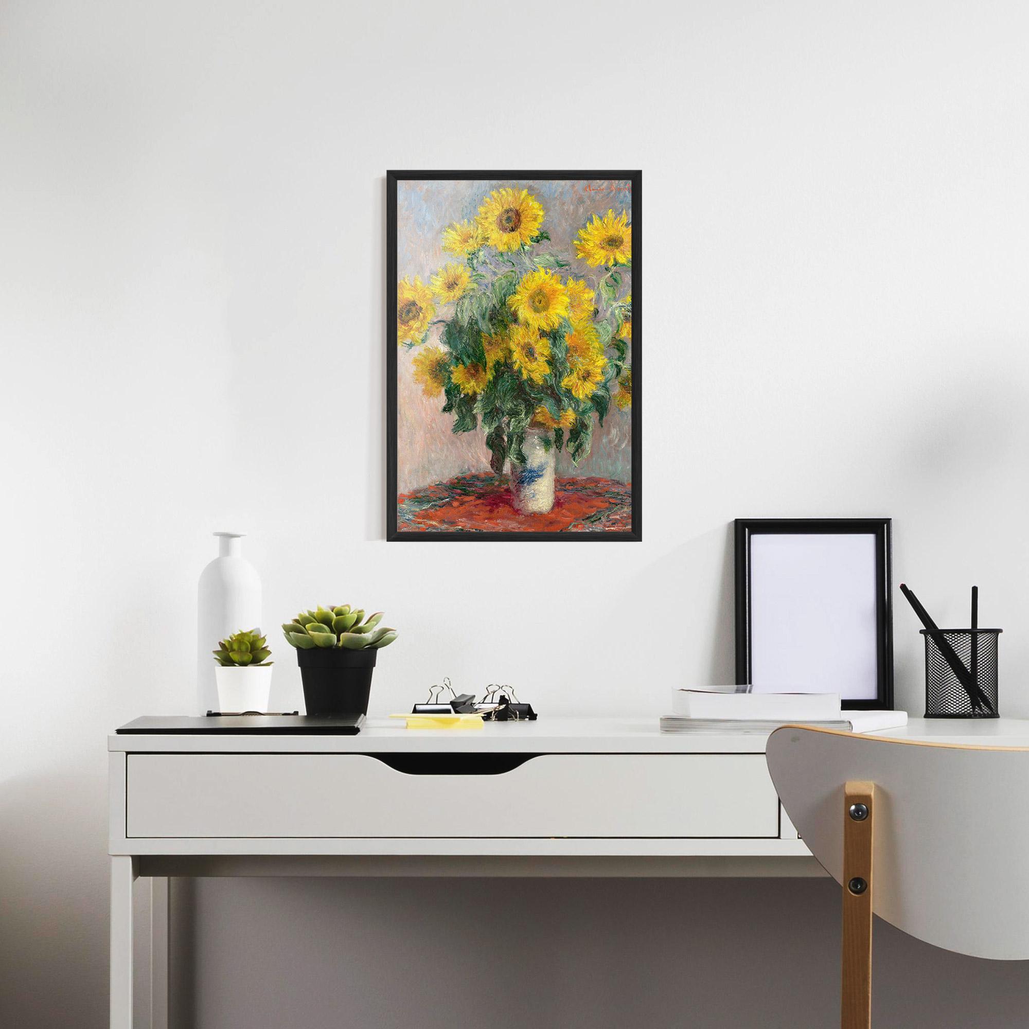 Poster Înrămat Bouquet Of Sunflowers 1881 mockup 7