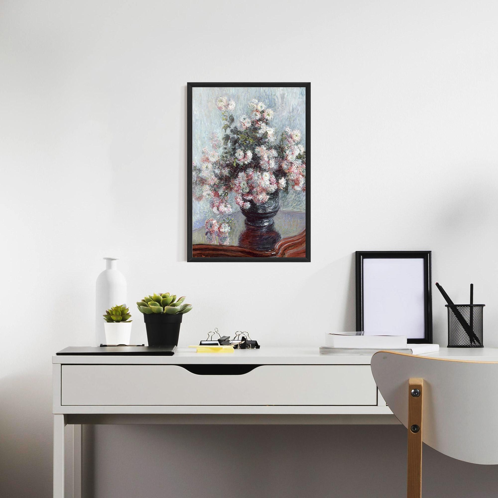 Poster Înrămat Chrysanthemums mockup 7