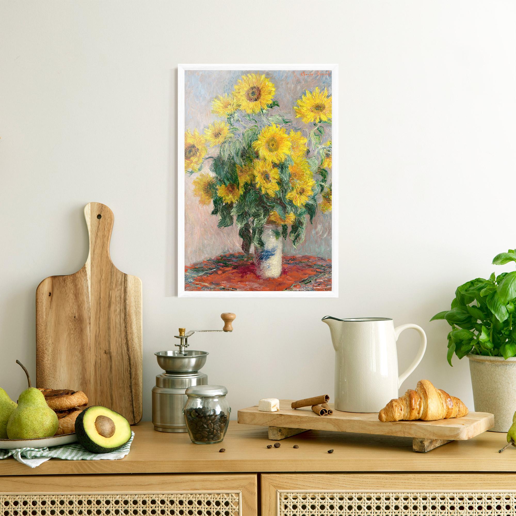 Poster Înrămat Bouquet Of Sunflowers 1881 mockup 8