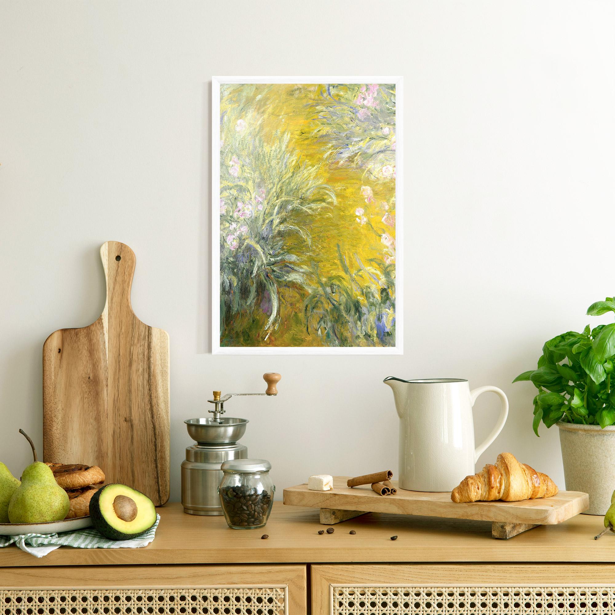 Poster Înrămat Path Through The Irises mockup 8