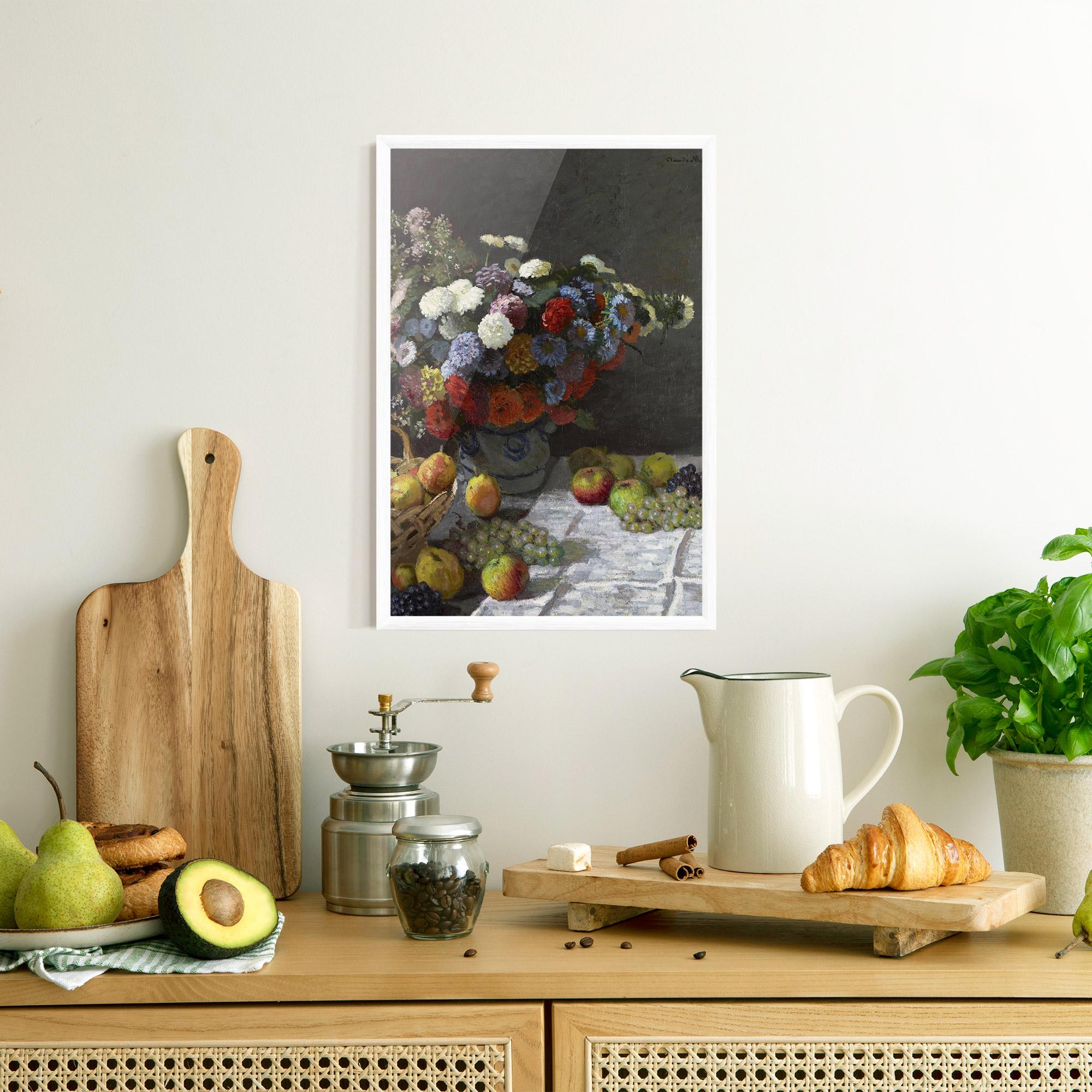 Poster Înrămat Still Life With Flowers mockup 8