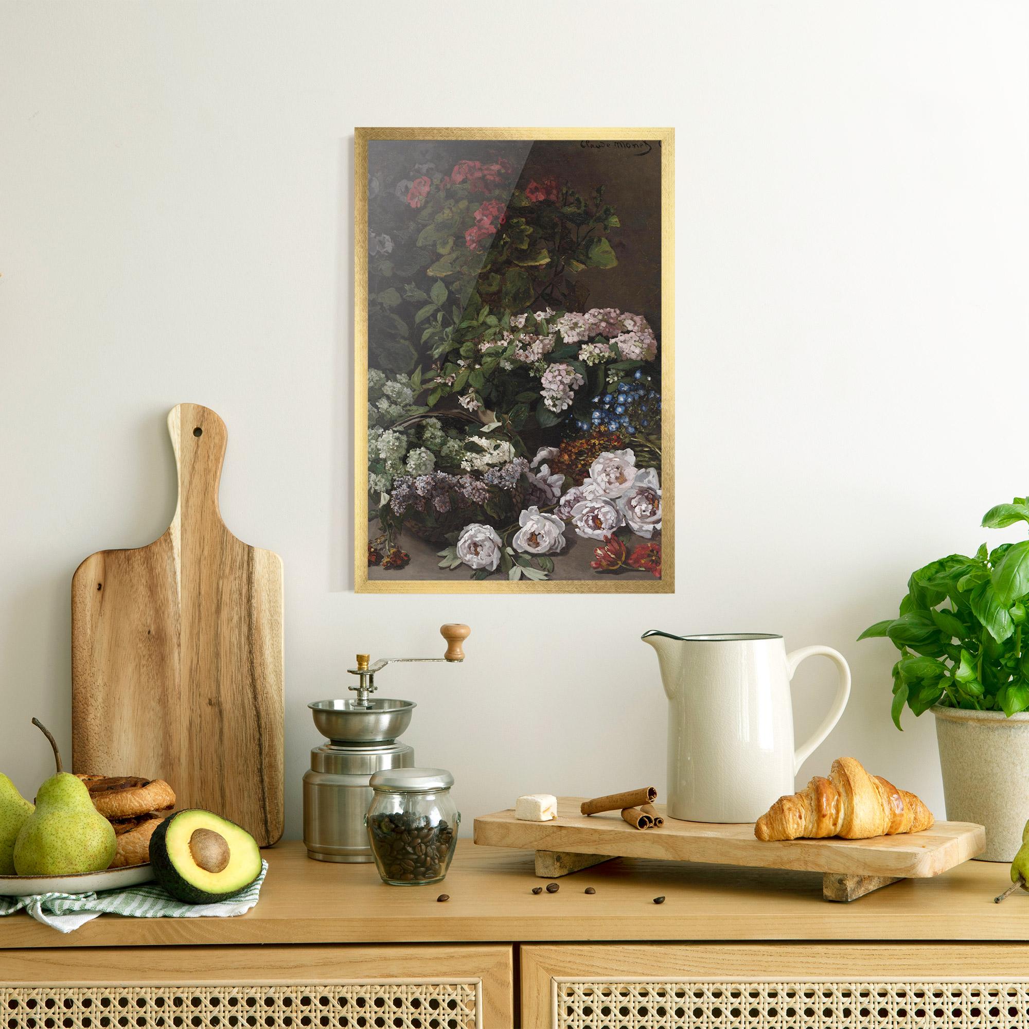 Poster Înrămat Spring Flowers Monet mockup 8