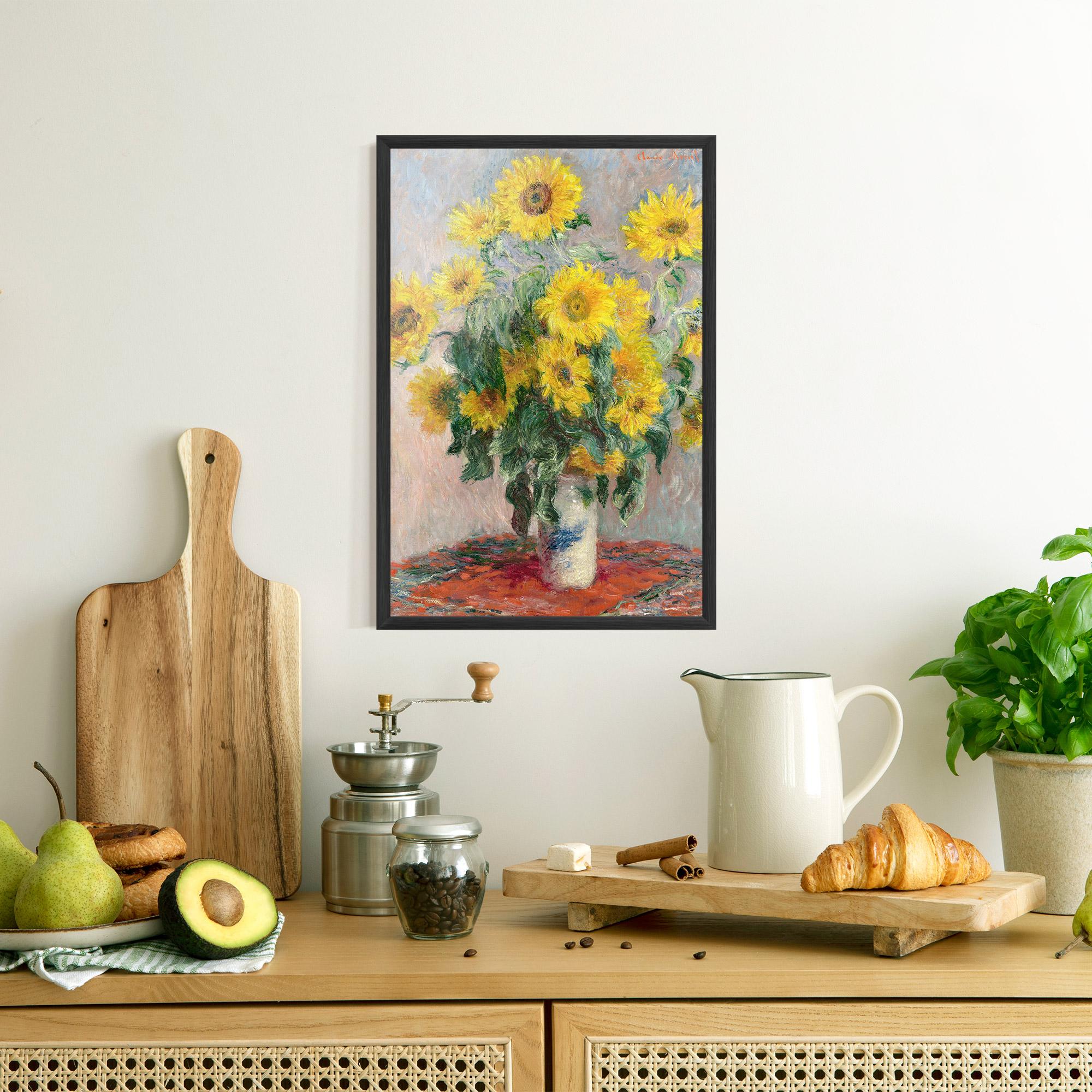 Poster Înrămat Bouquet Of Sunflowers 1881 mockup 8