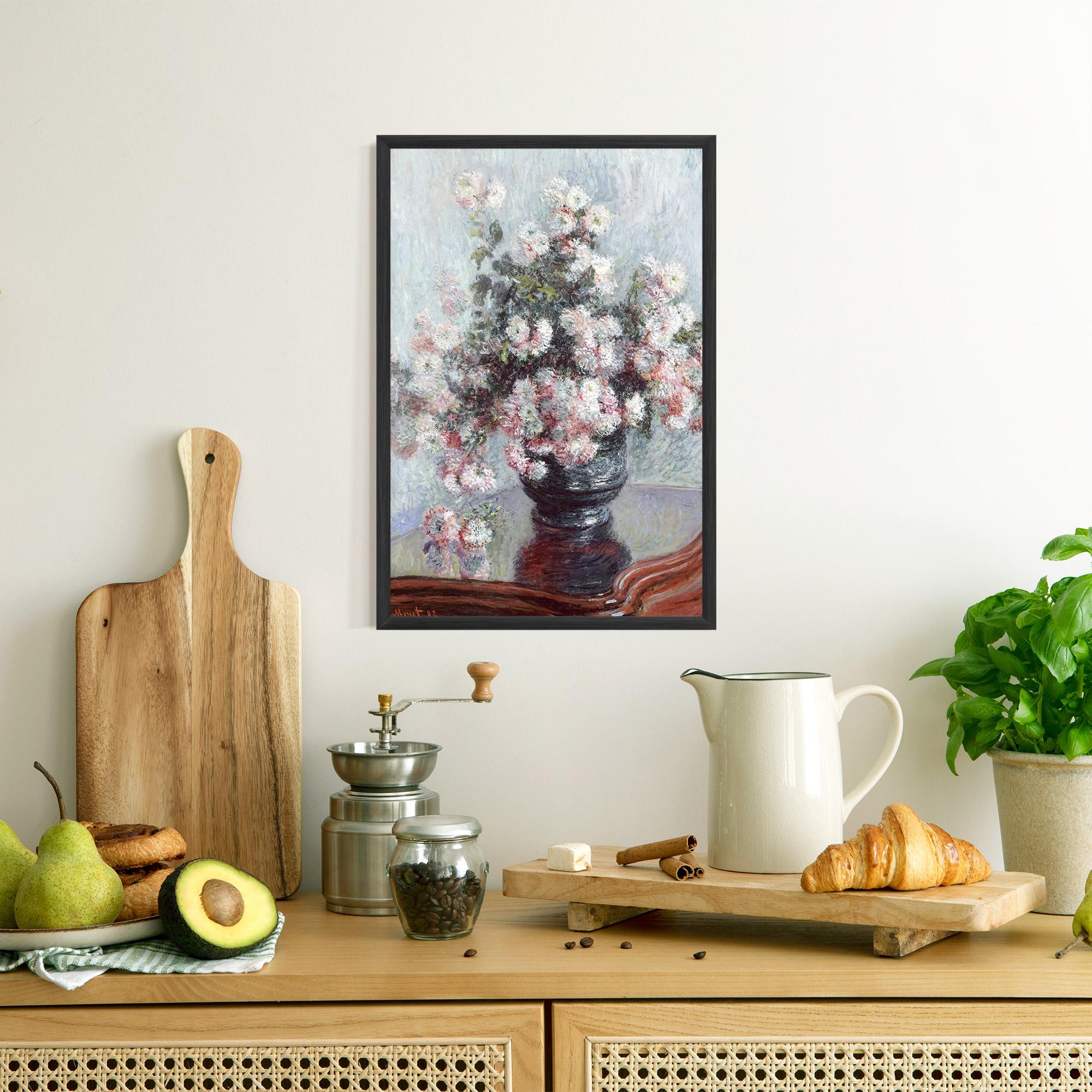 Poster Înrămat Chrysanthemums mockup 8