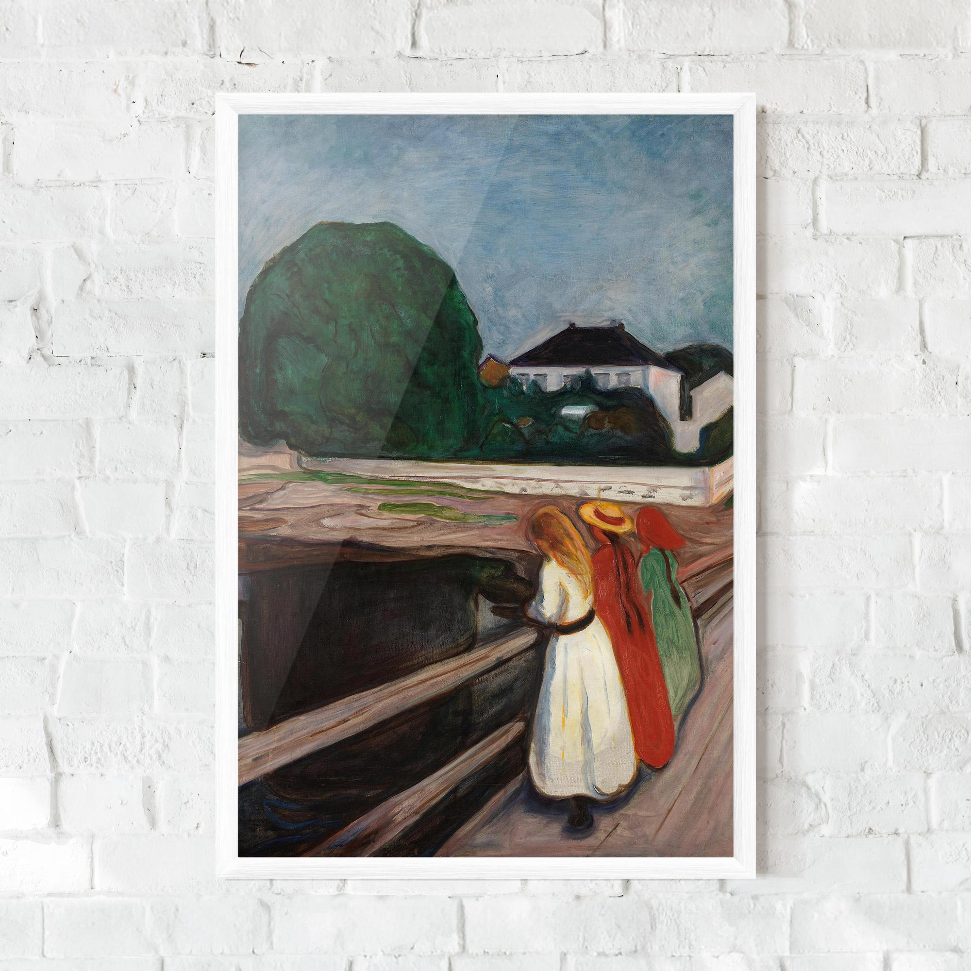 Poster Înrămat Girls On The Pier mockup 0