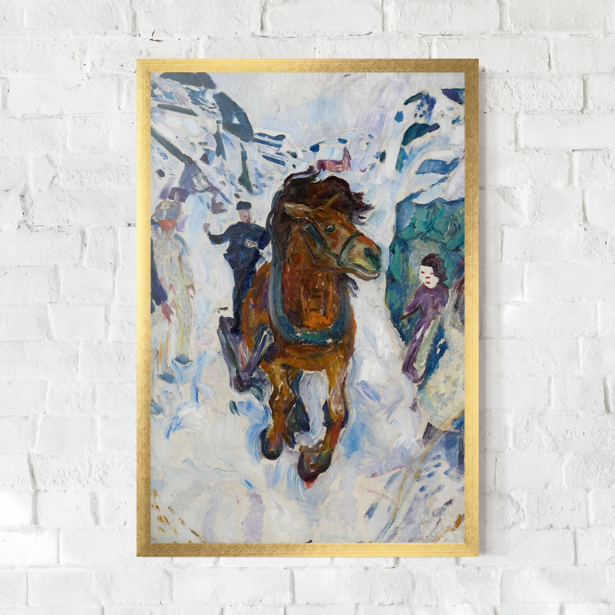 Poster Înrămat Galloping Horse mockup 0