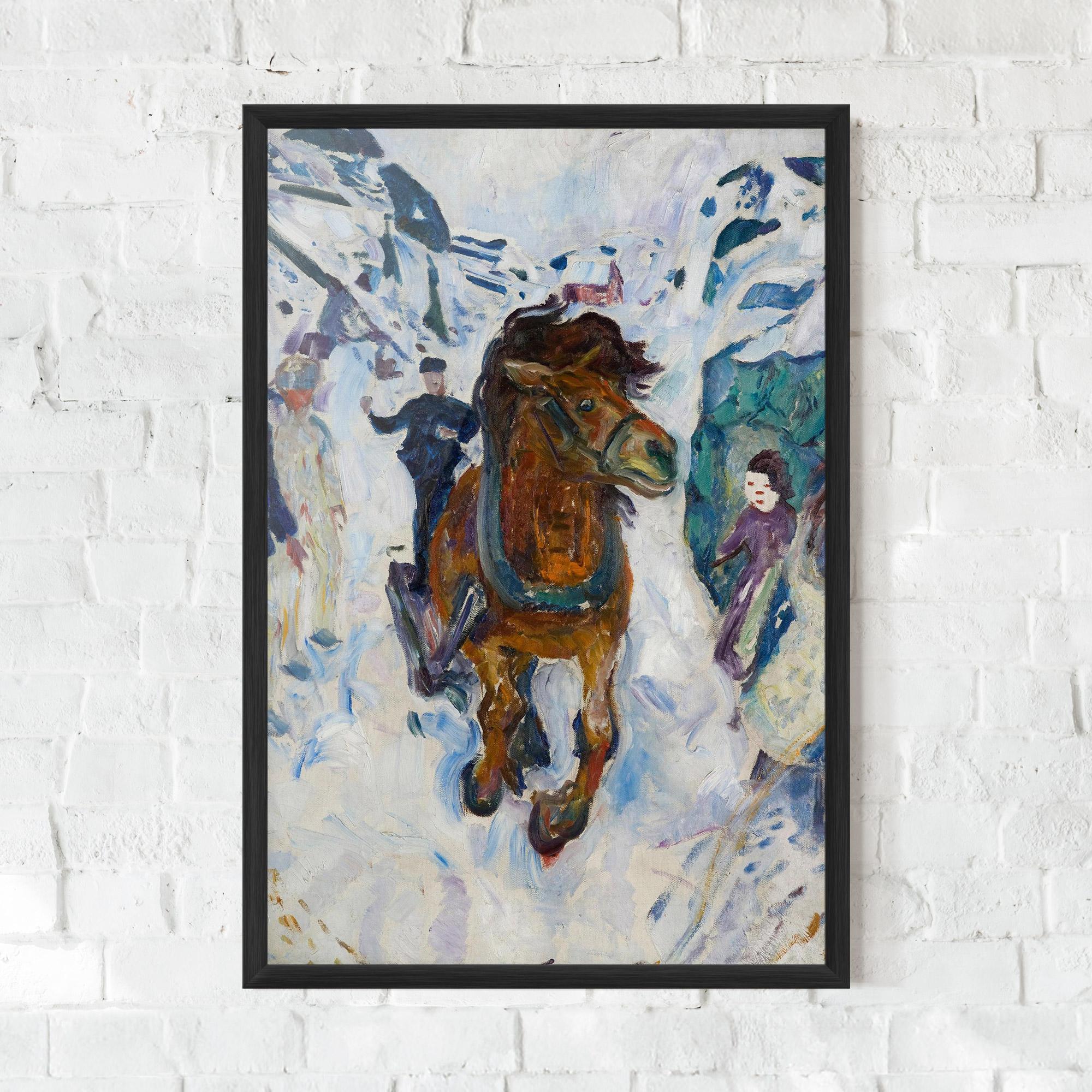 Poster Înrămat Galloping Horse mockup 0
