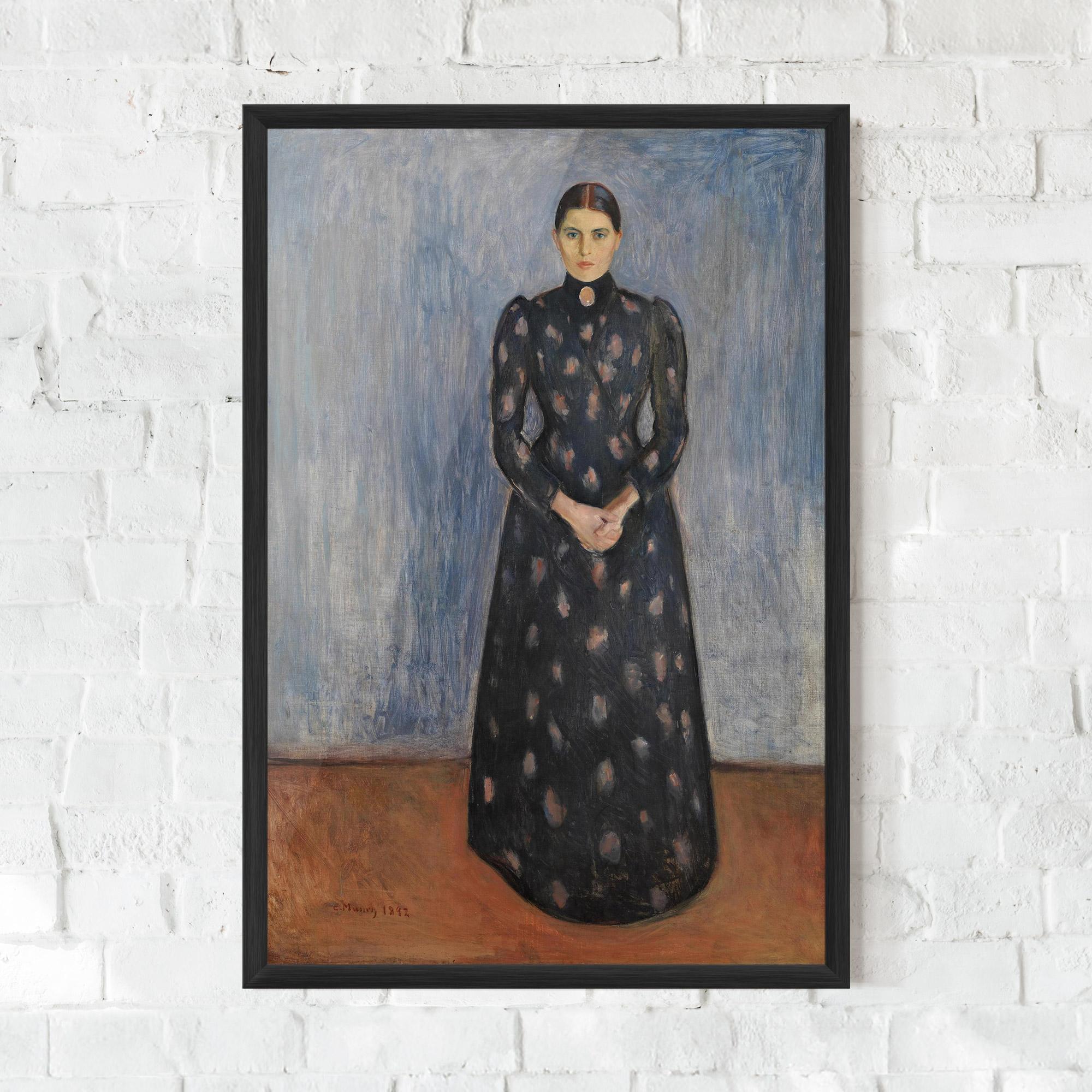 Poster Înrămat Inger In Black mockup 0