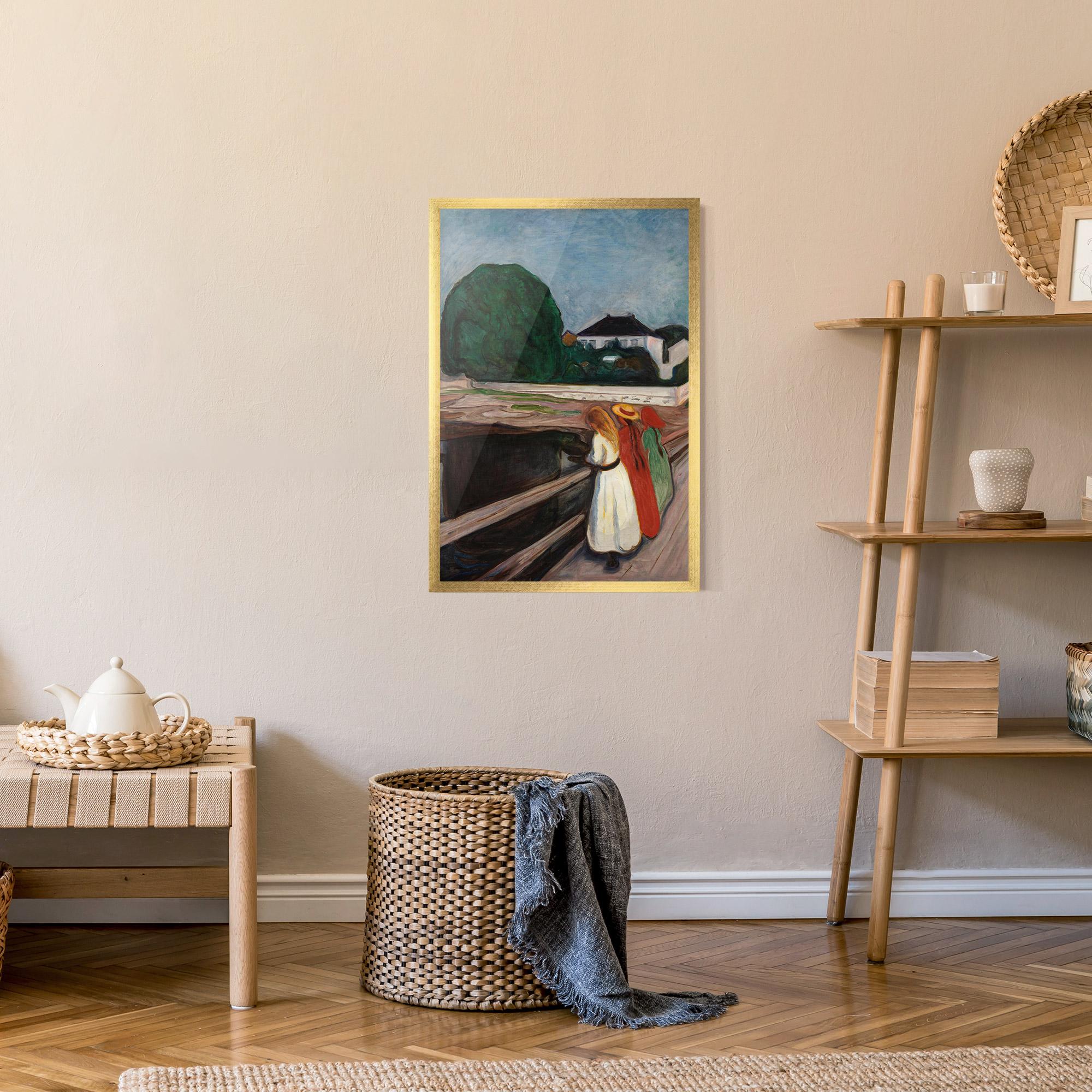 Poster Înrămat Girls On The Pier mockup 9