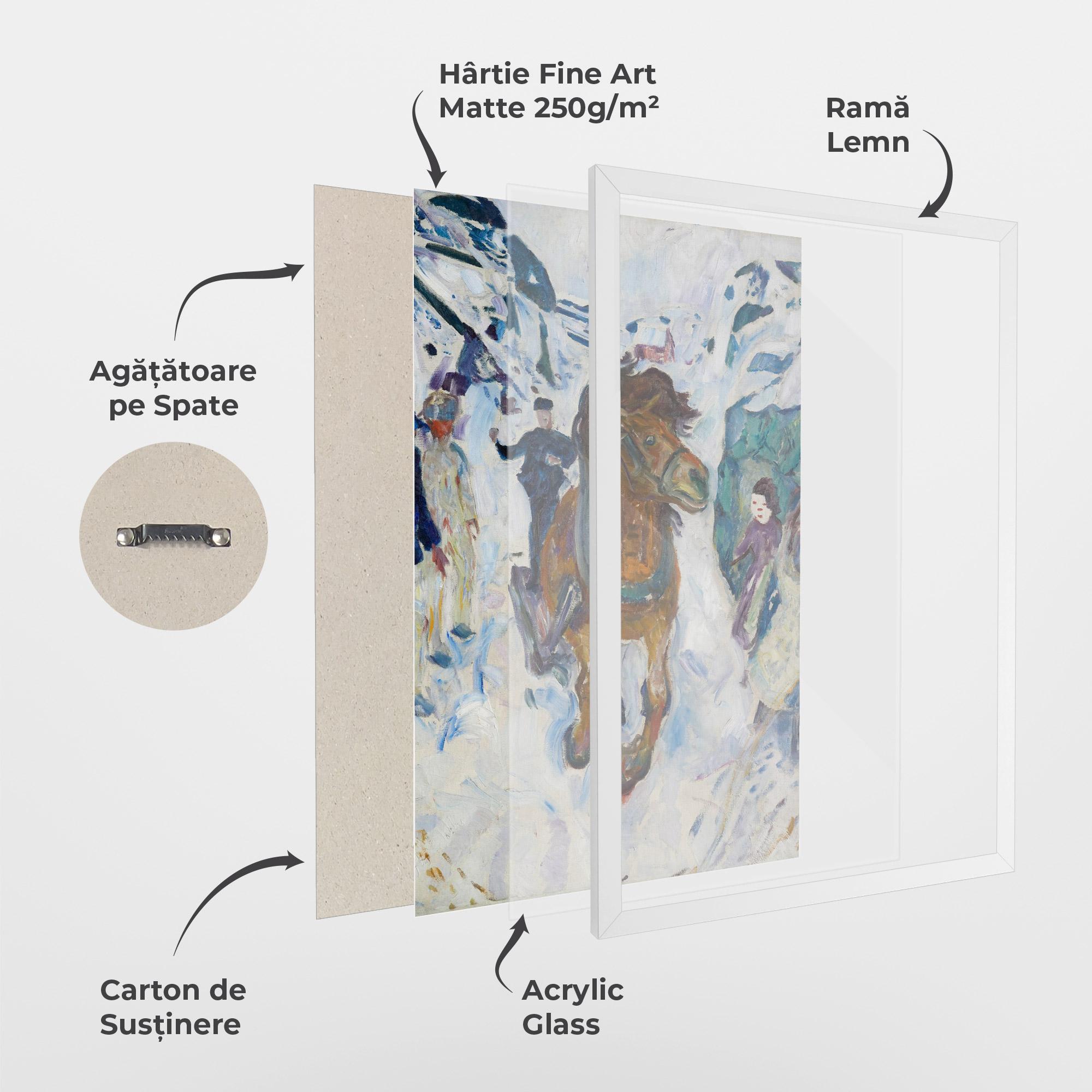 Poster Înrămat Galloping Horse mockup 1