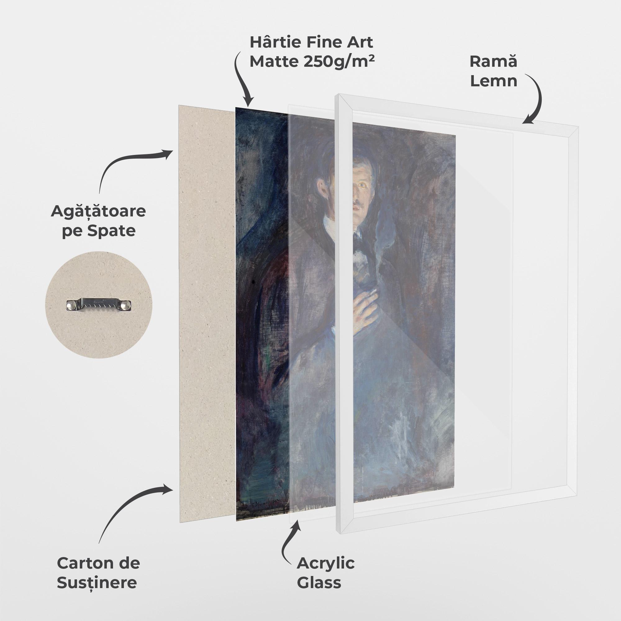 Poster Înrămat Self Burning Cigarette mockup 1