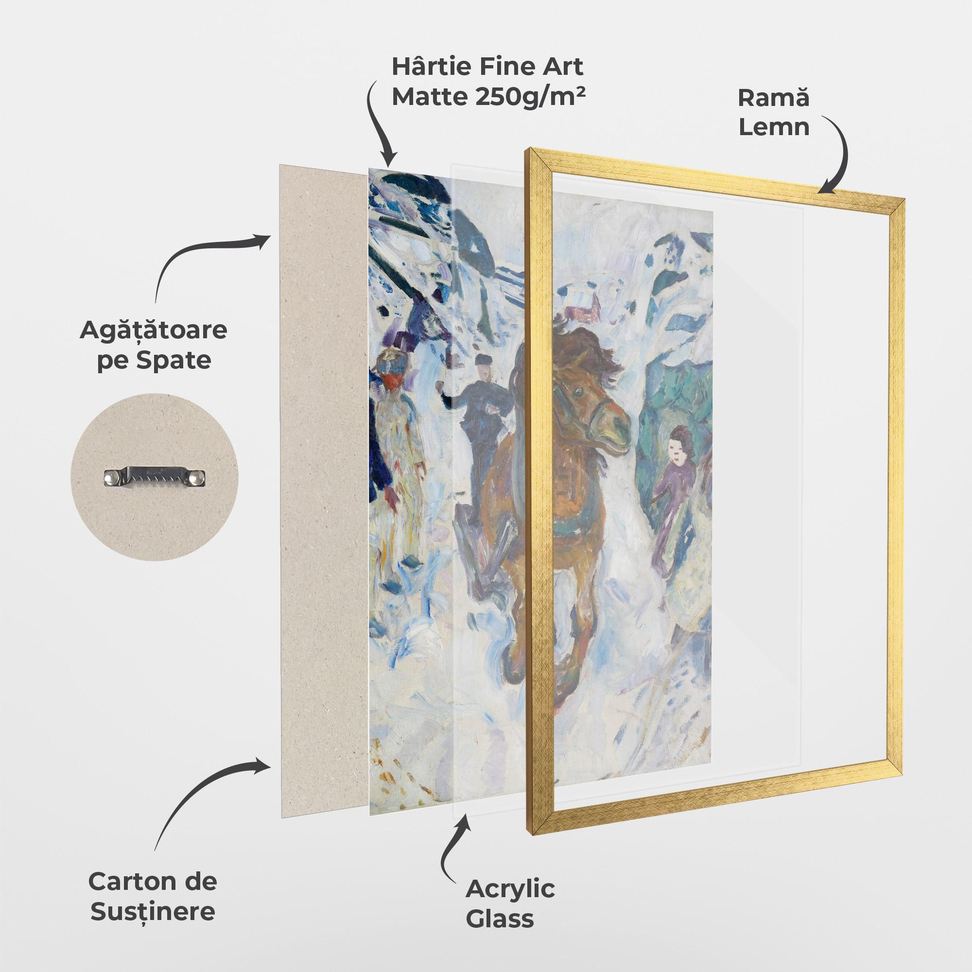 Poster Înrămat Galloping Horse mockup 1