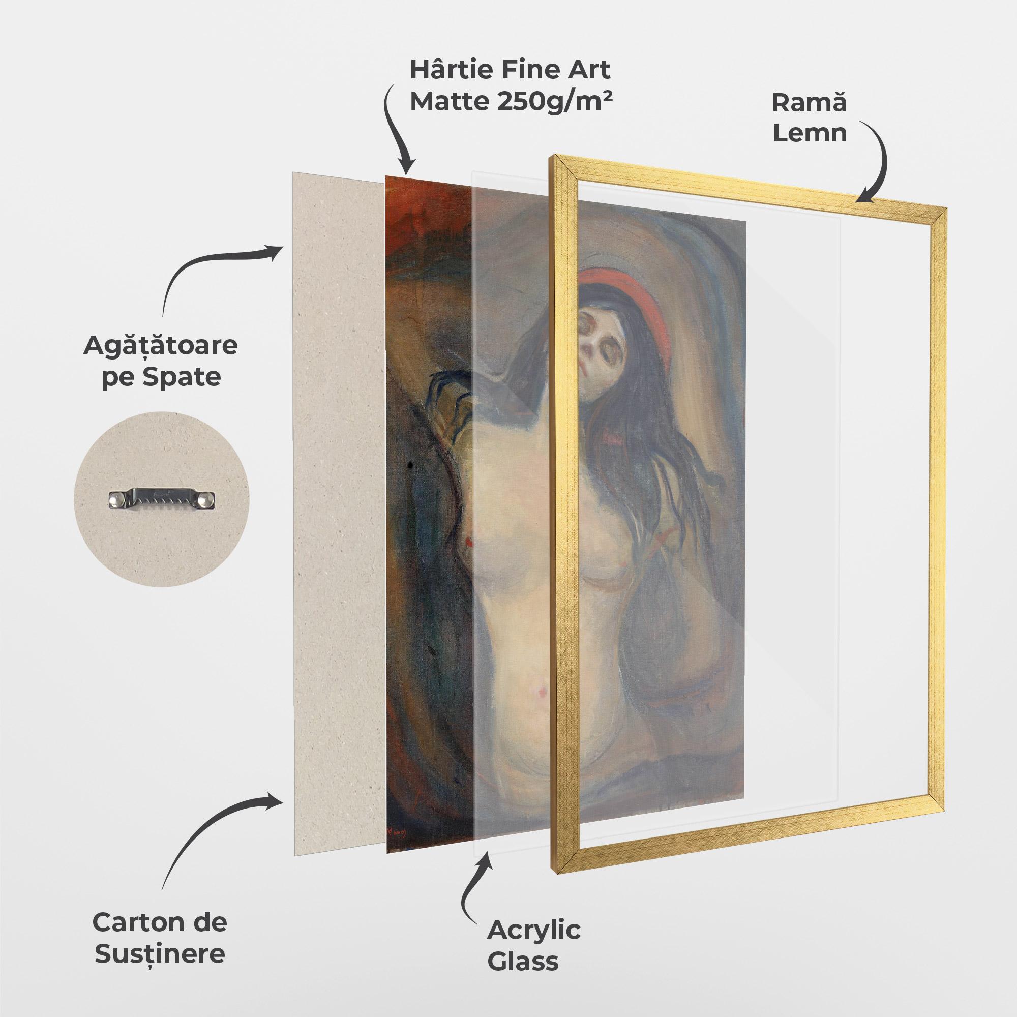 Poster Înrămat Madonna Oil Painting mockup 1