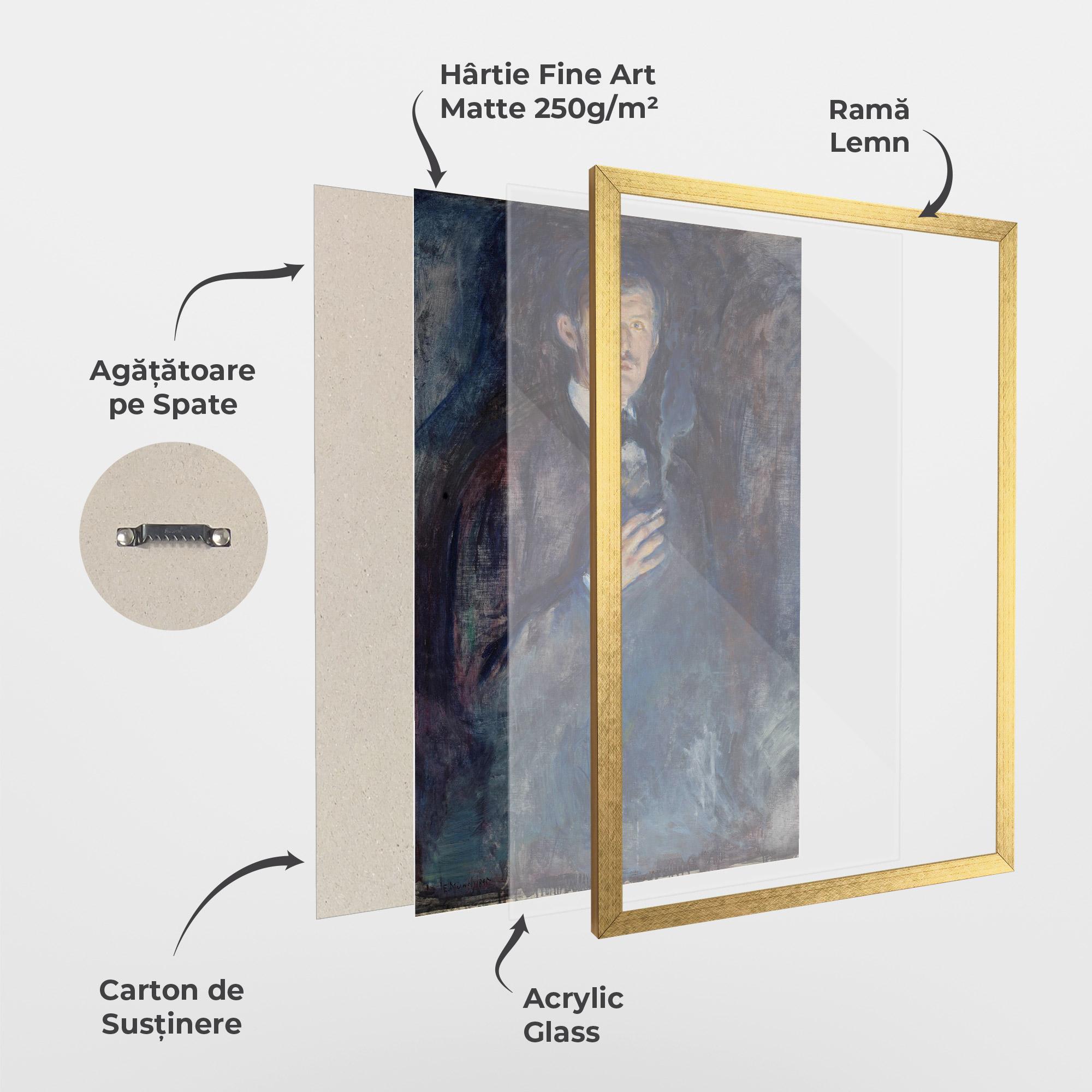 Poster Înrămat Self Burning Cigarette mockup 1