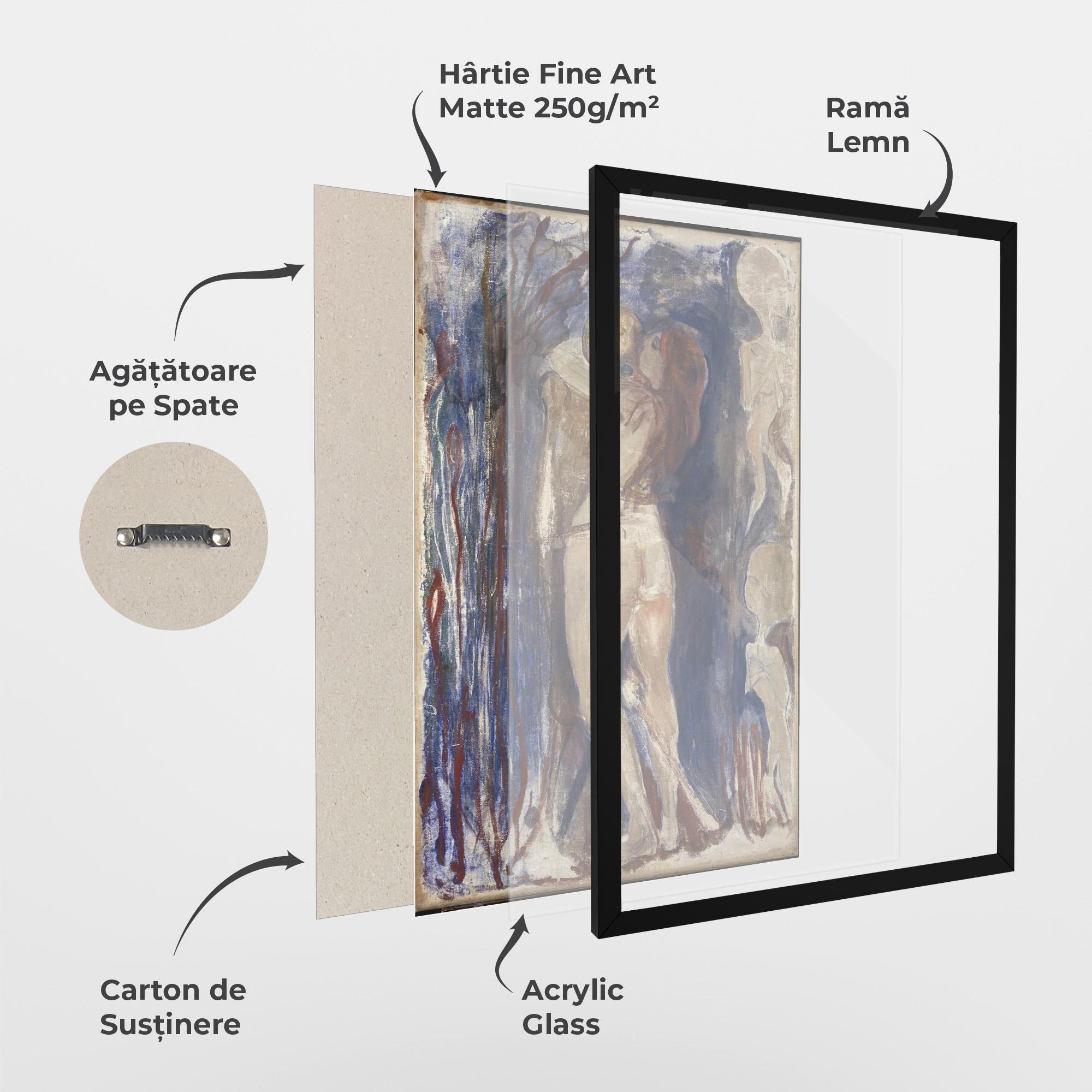 Poster Înrămat Death And Life mockup 1