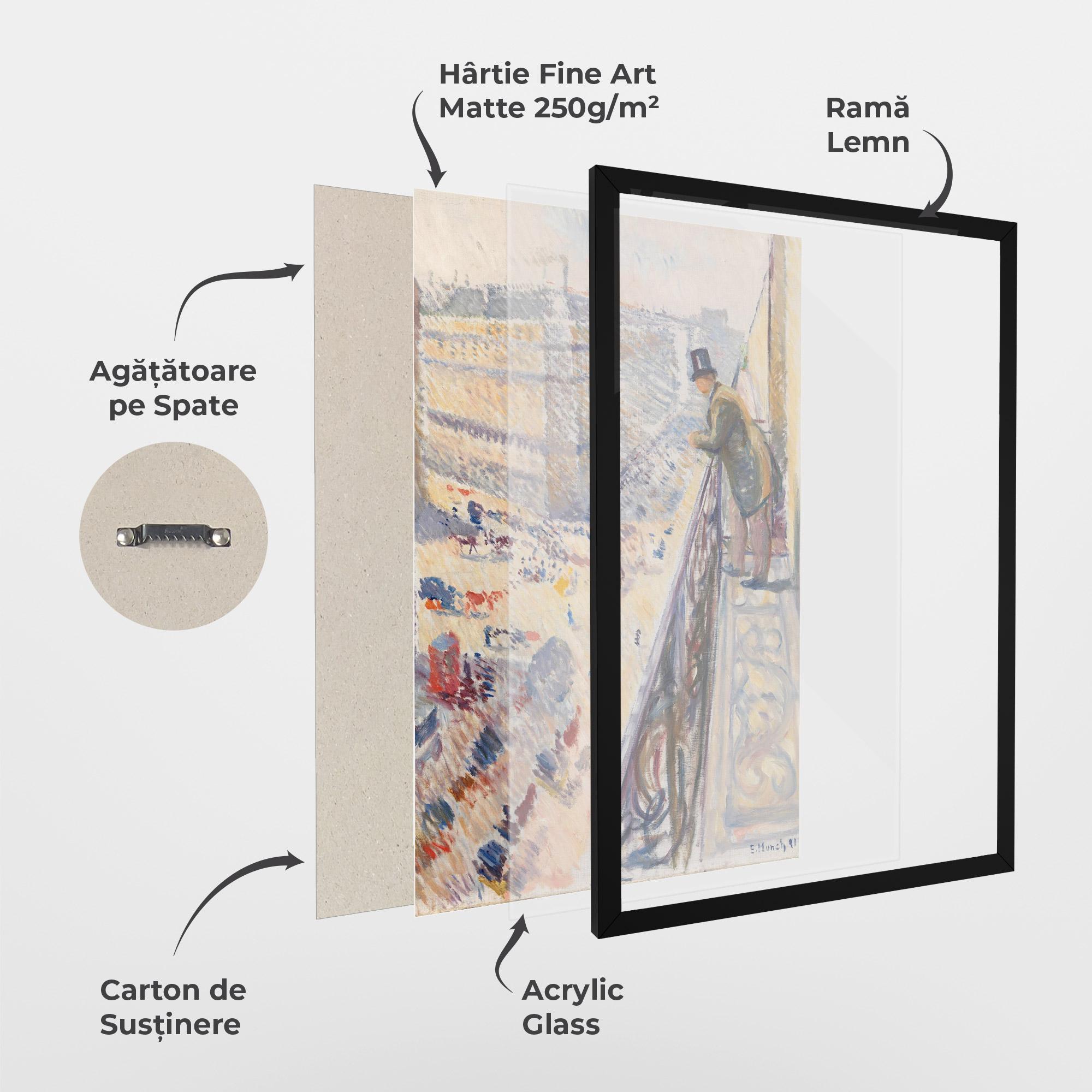 Poster Înrămat Rue Lafayette mockup 1