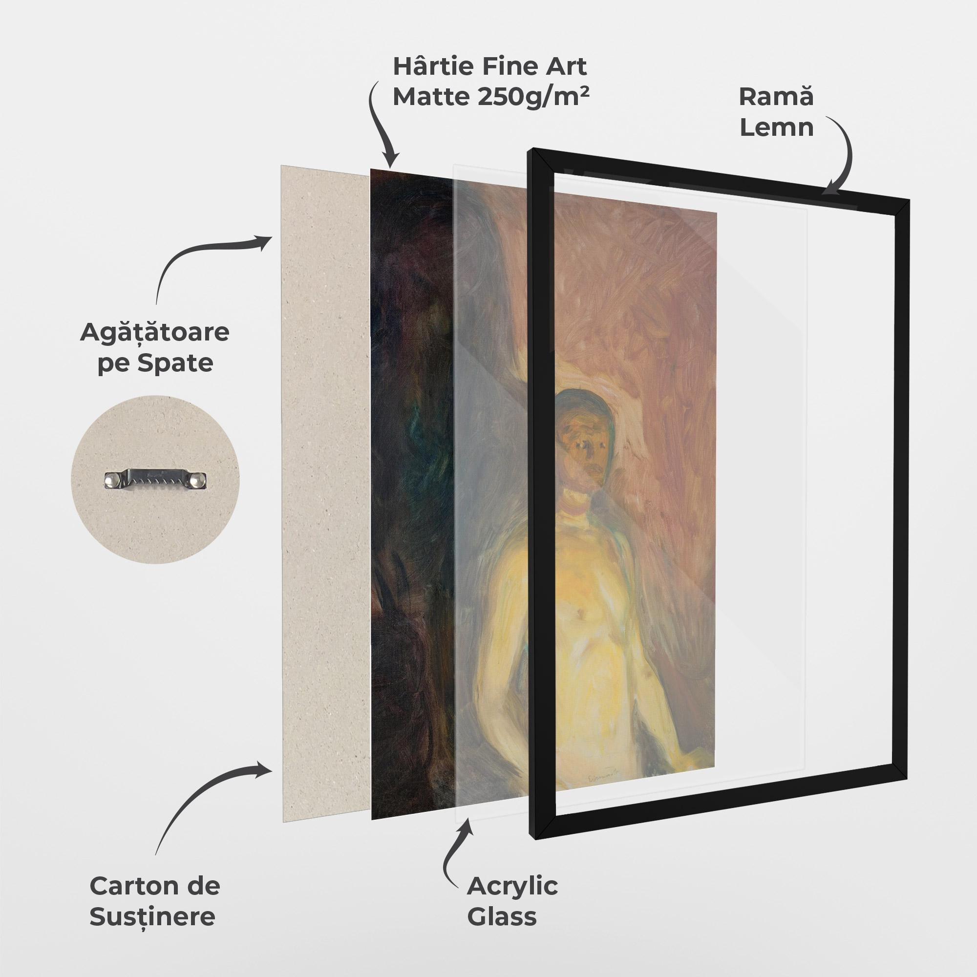 Poster Înrămat Self Portrait Hell mockup 1