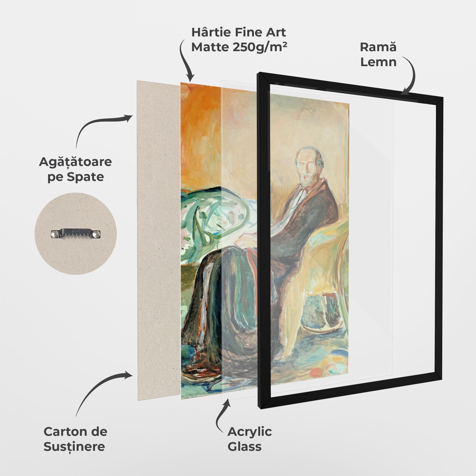 Poster Înrămat Self Portrait Spanish mockup 1