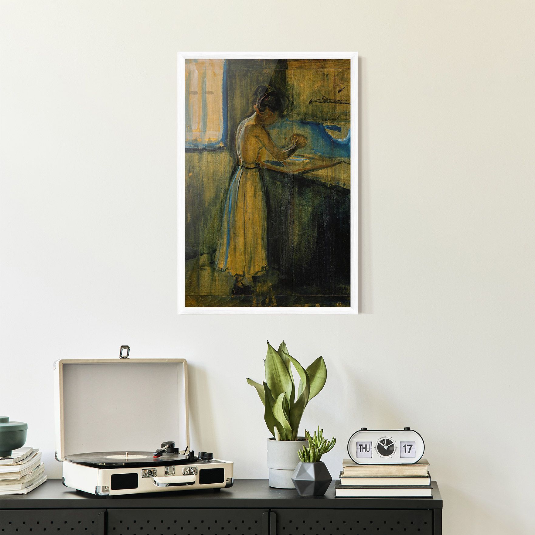 Woman Washing Herself mockup 2