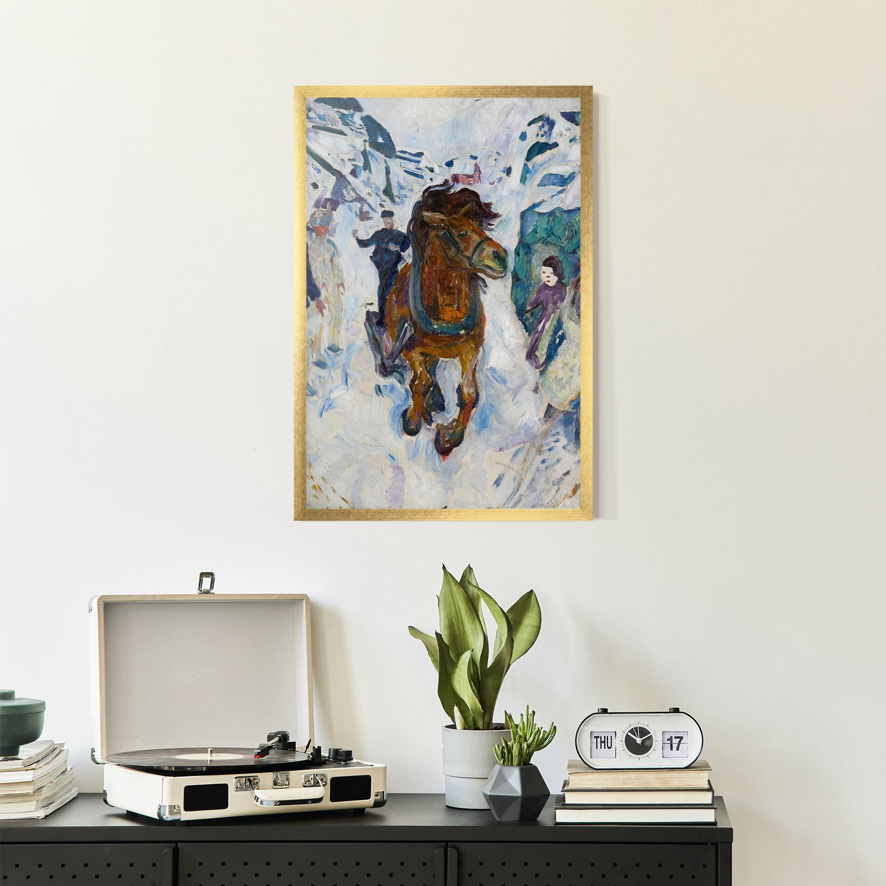 Poster Înrămat Galloping Horse mockup 2