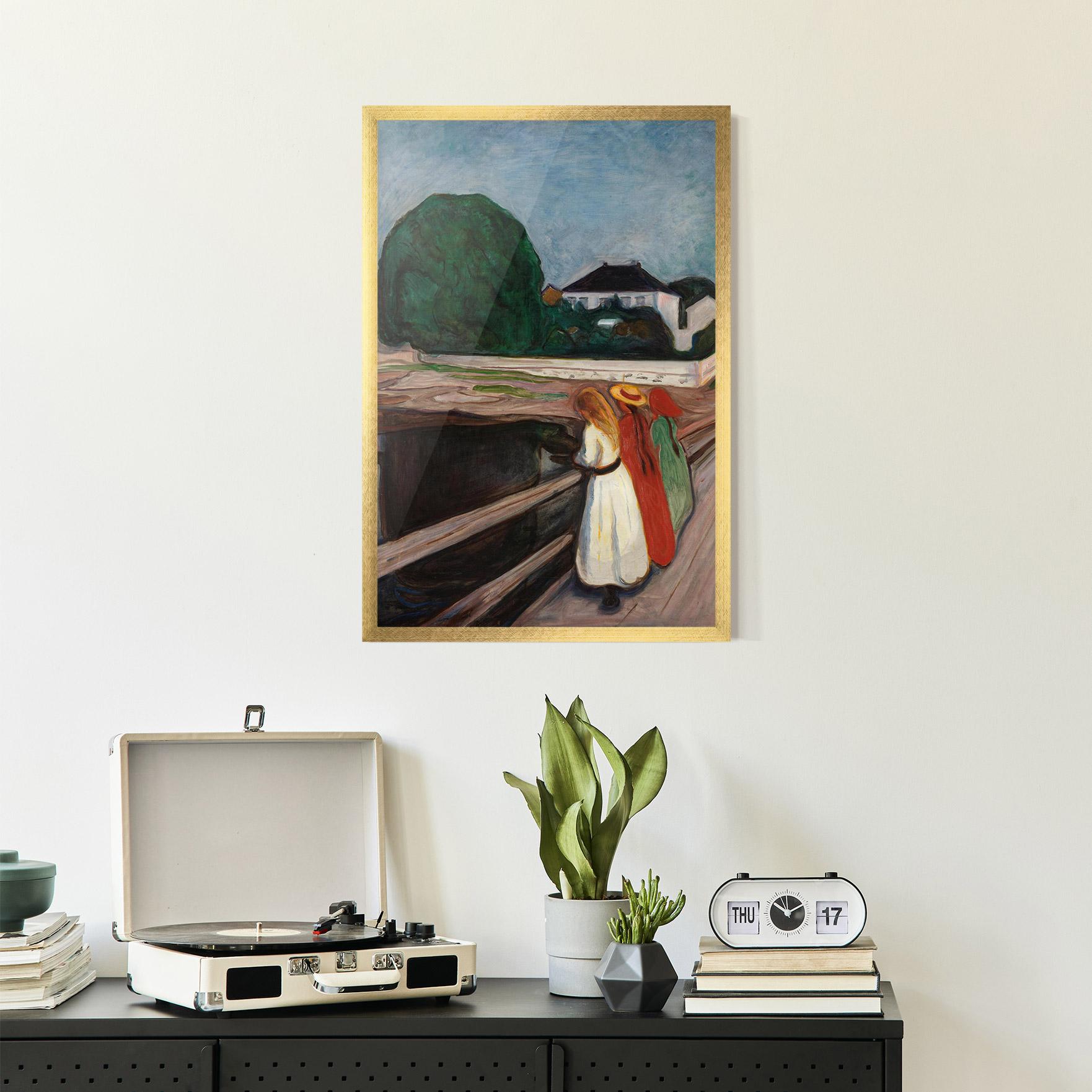 Poster Înrămat Girls On The Pier mockup 2