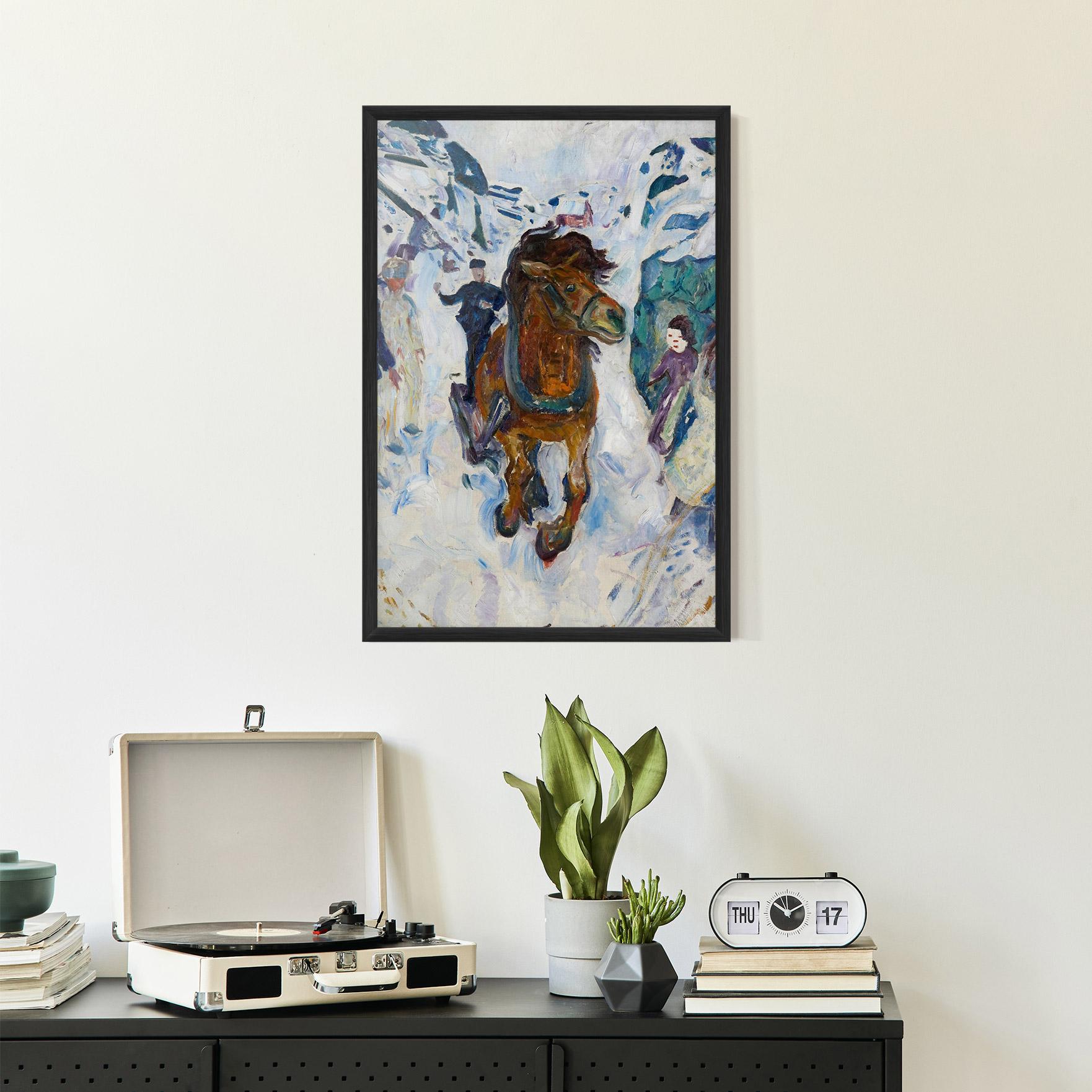 Poster Înrămat Galloping Horse mockup 2