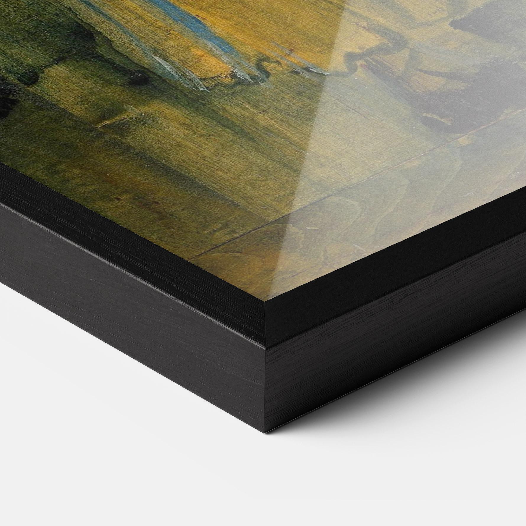 Poster Înrămat Woman Washing Herself mockup 3