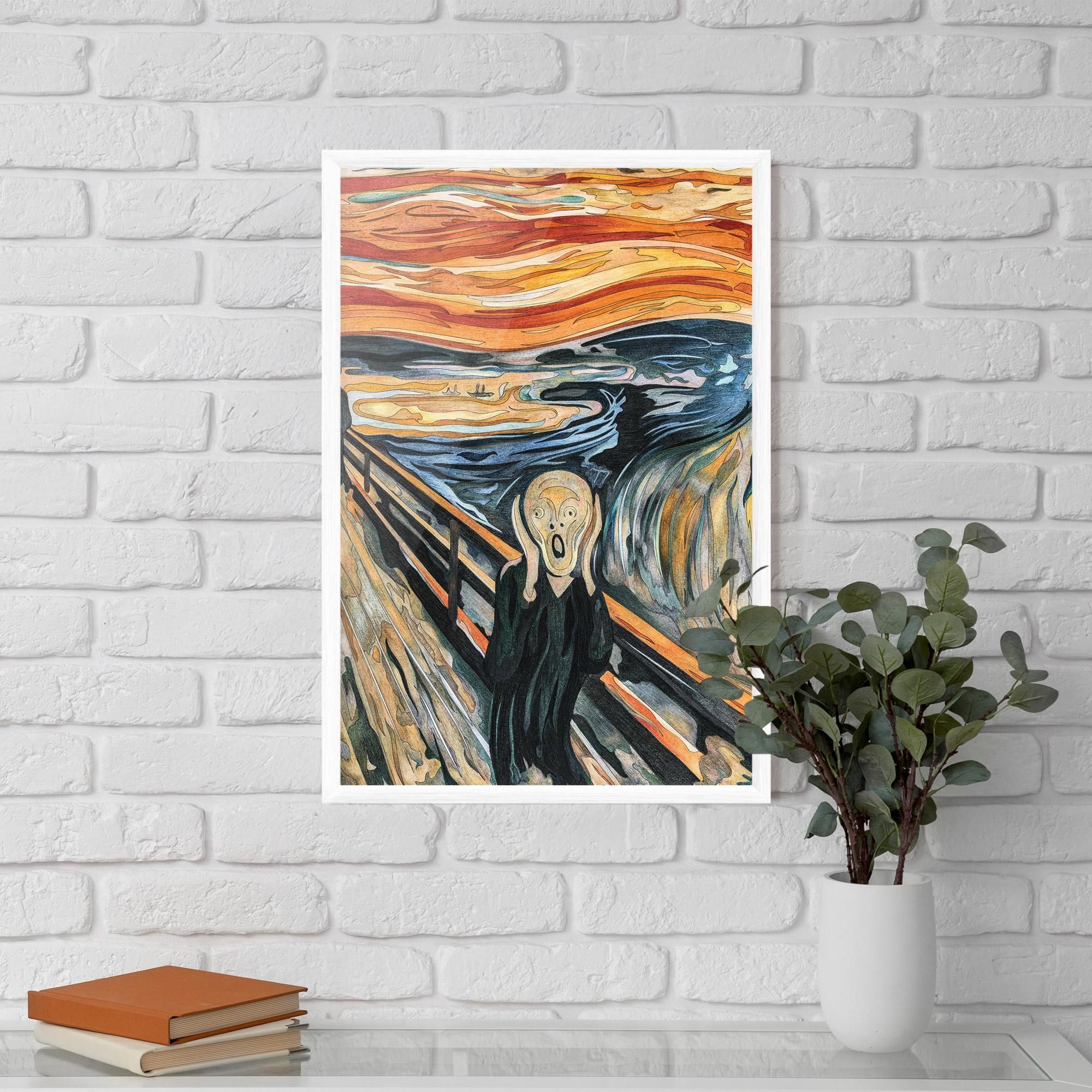 Poster Înrămat The Scream mockup 5