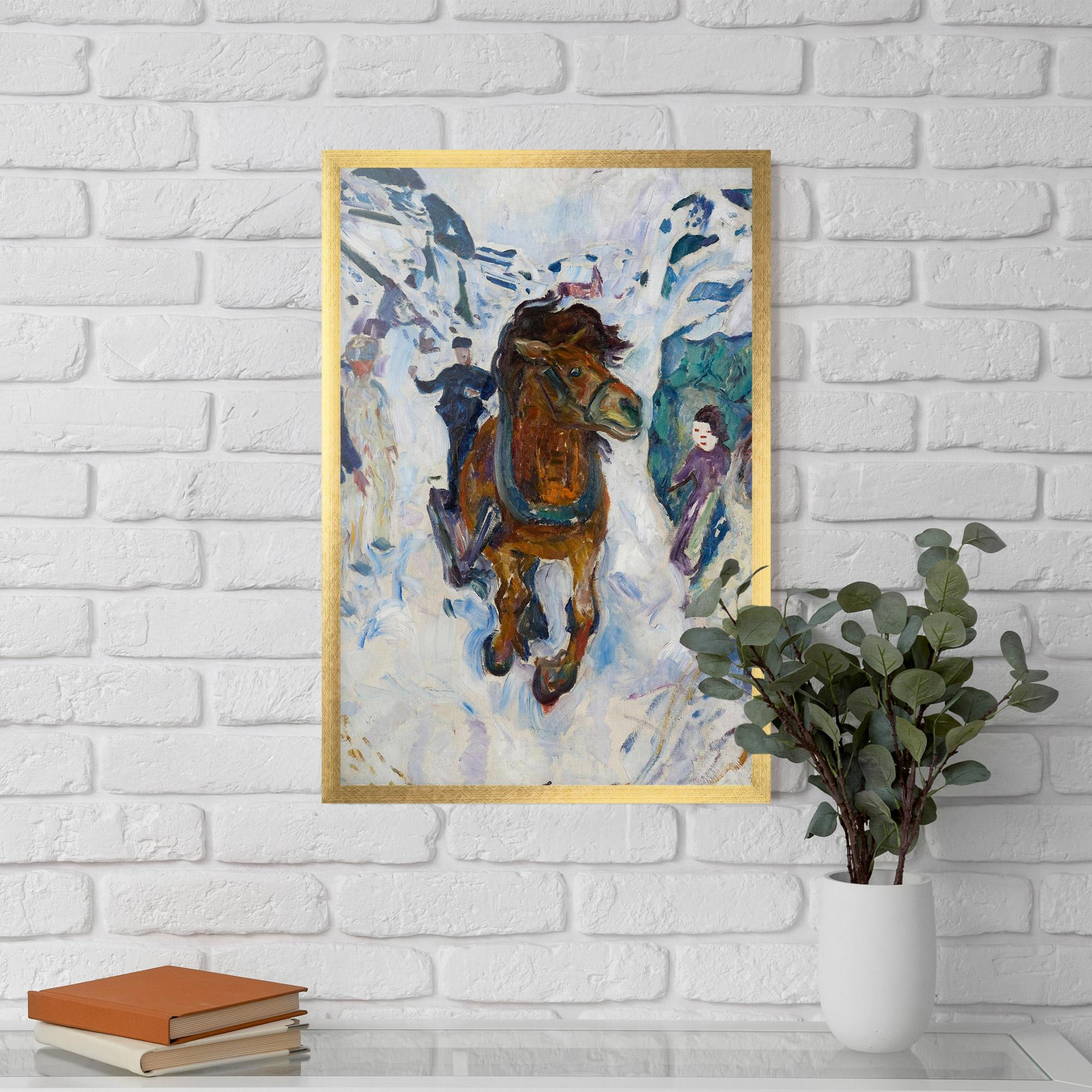 Poster Înrămat Galloping Horse mockup 5