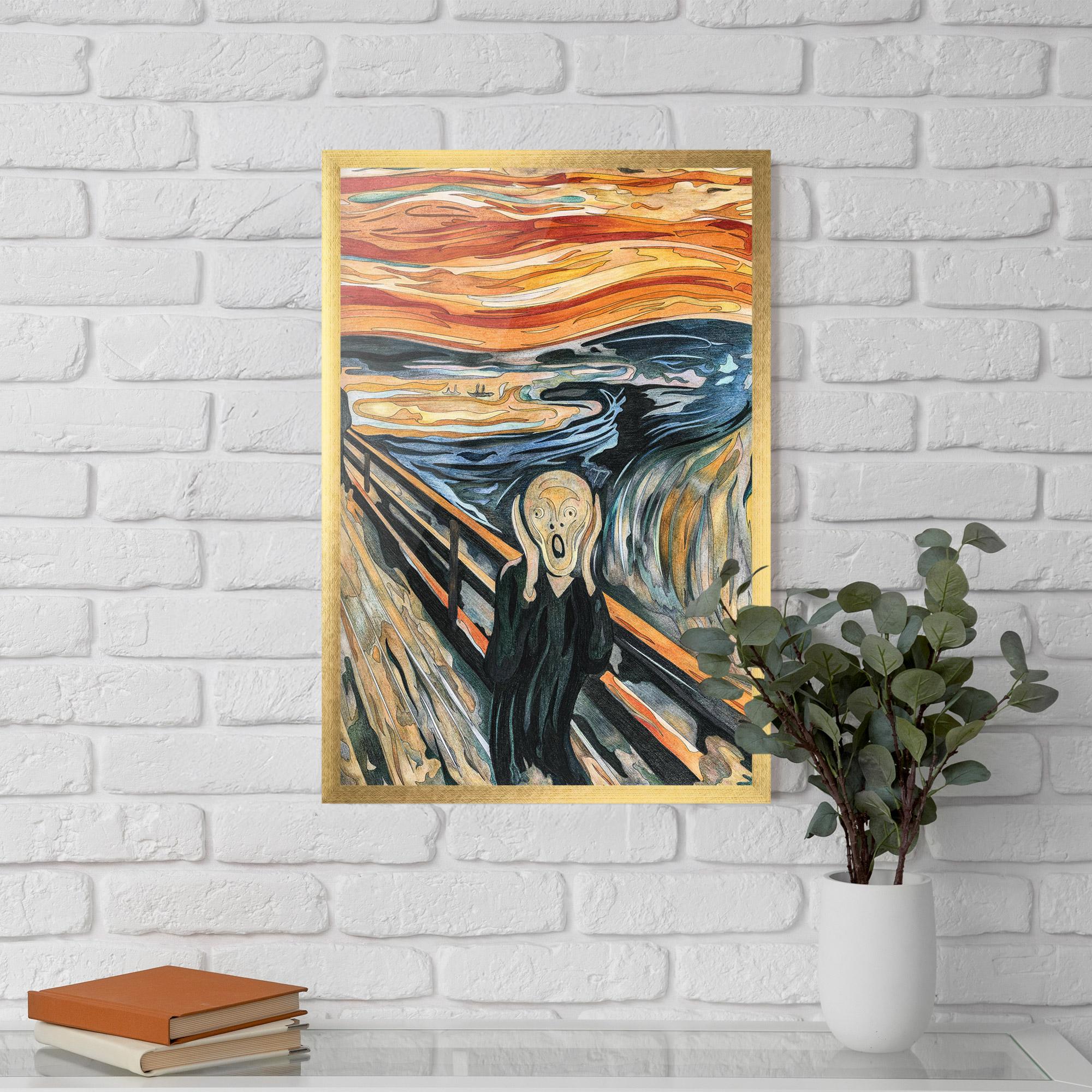 Poster Înrămat The Scream mockup 5
