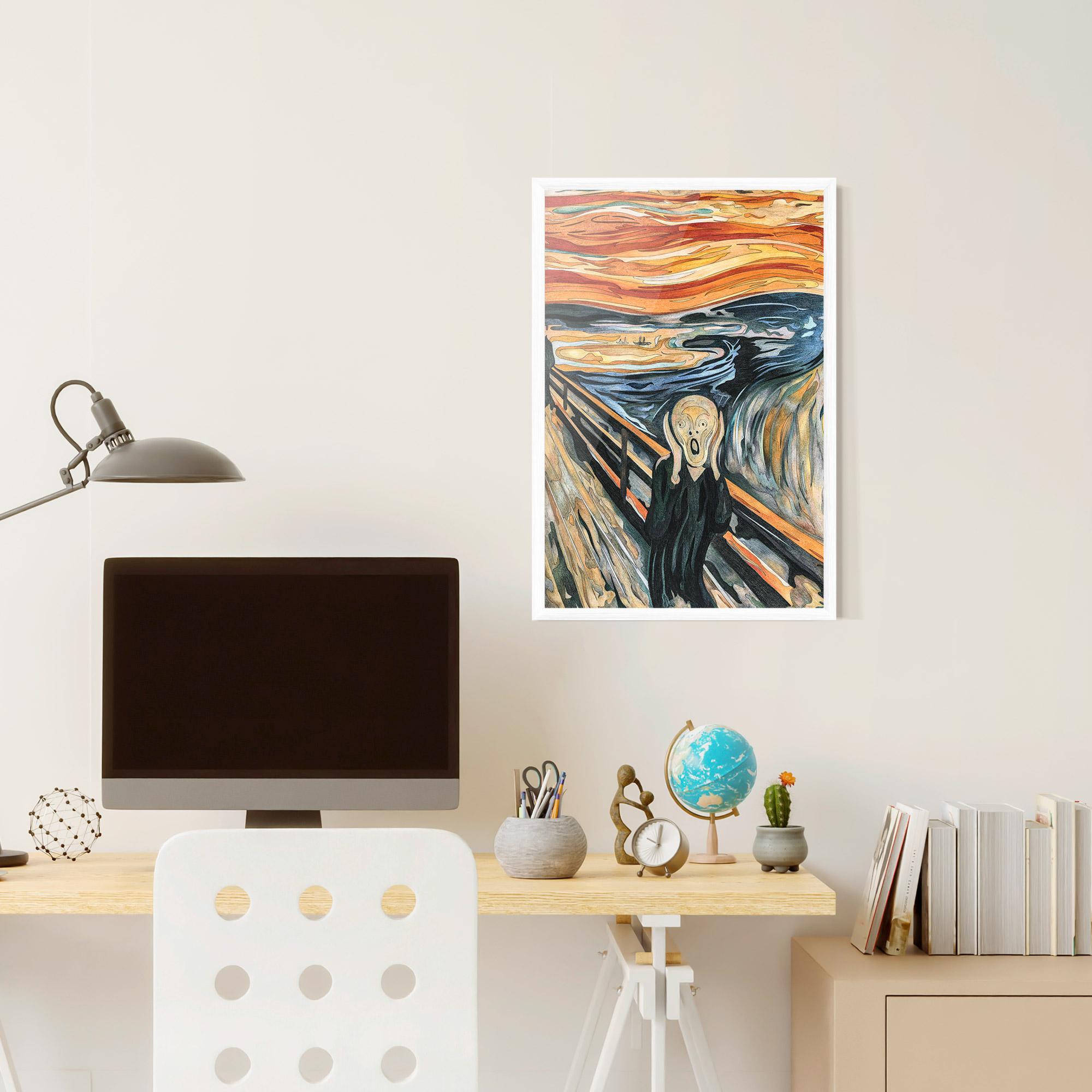 Poster Înrămat The Scream mockup 6