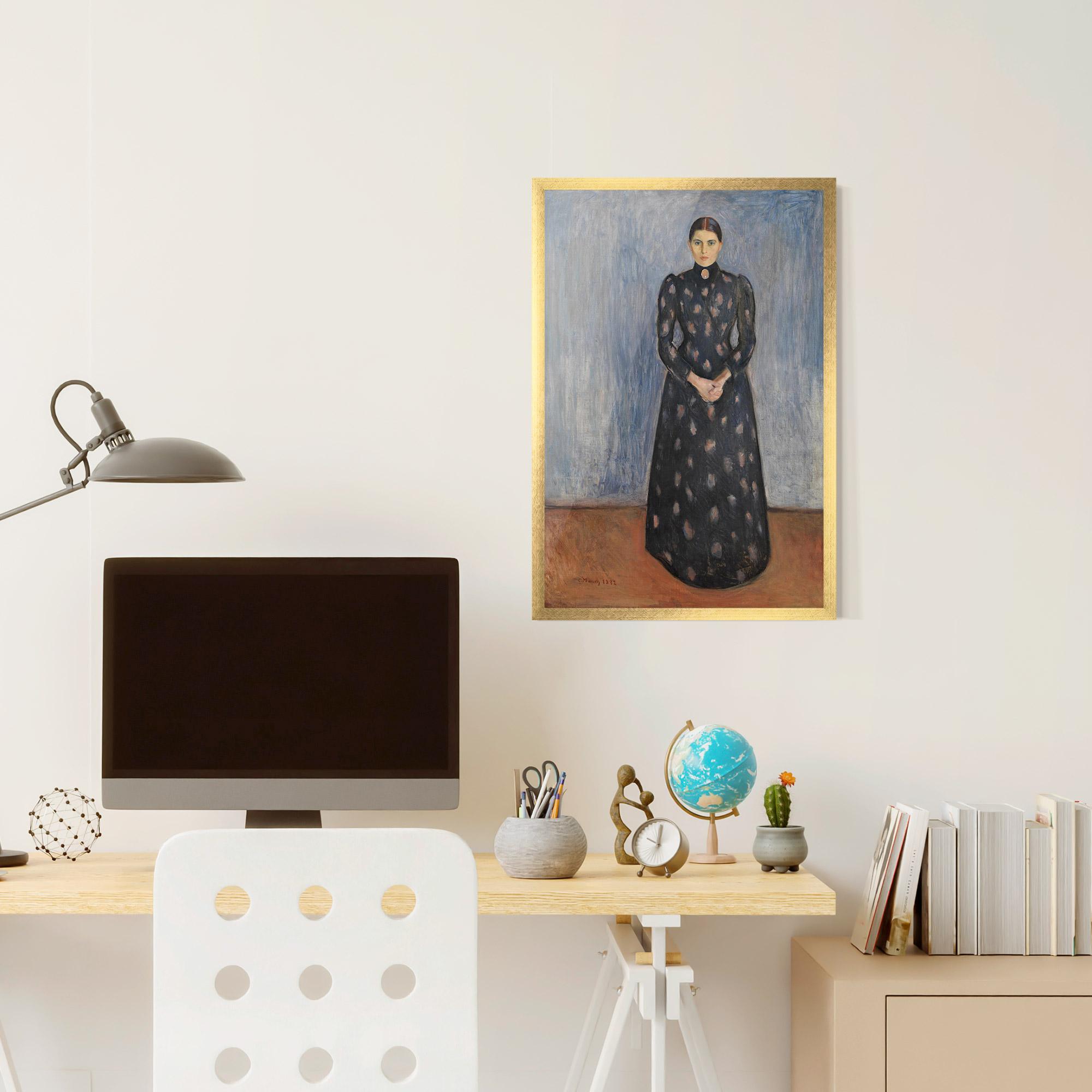 Poster Înrămat Inger In Black mockup 6