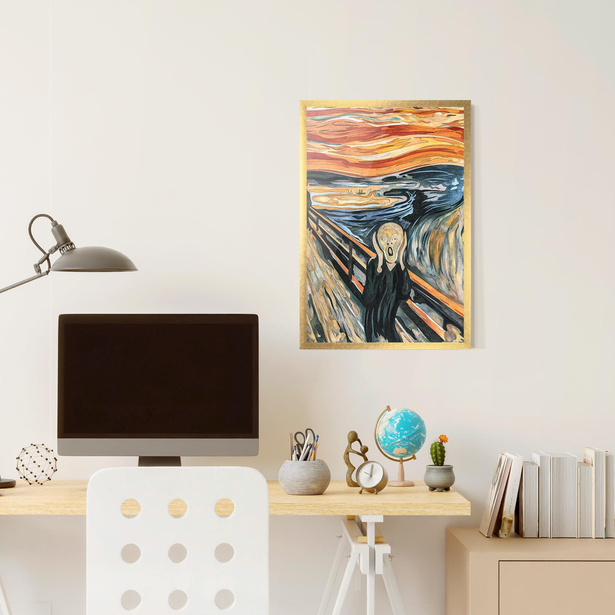 Poster Înrămat The Scream mockup 6