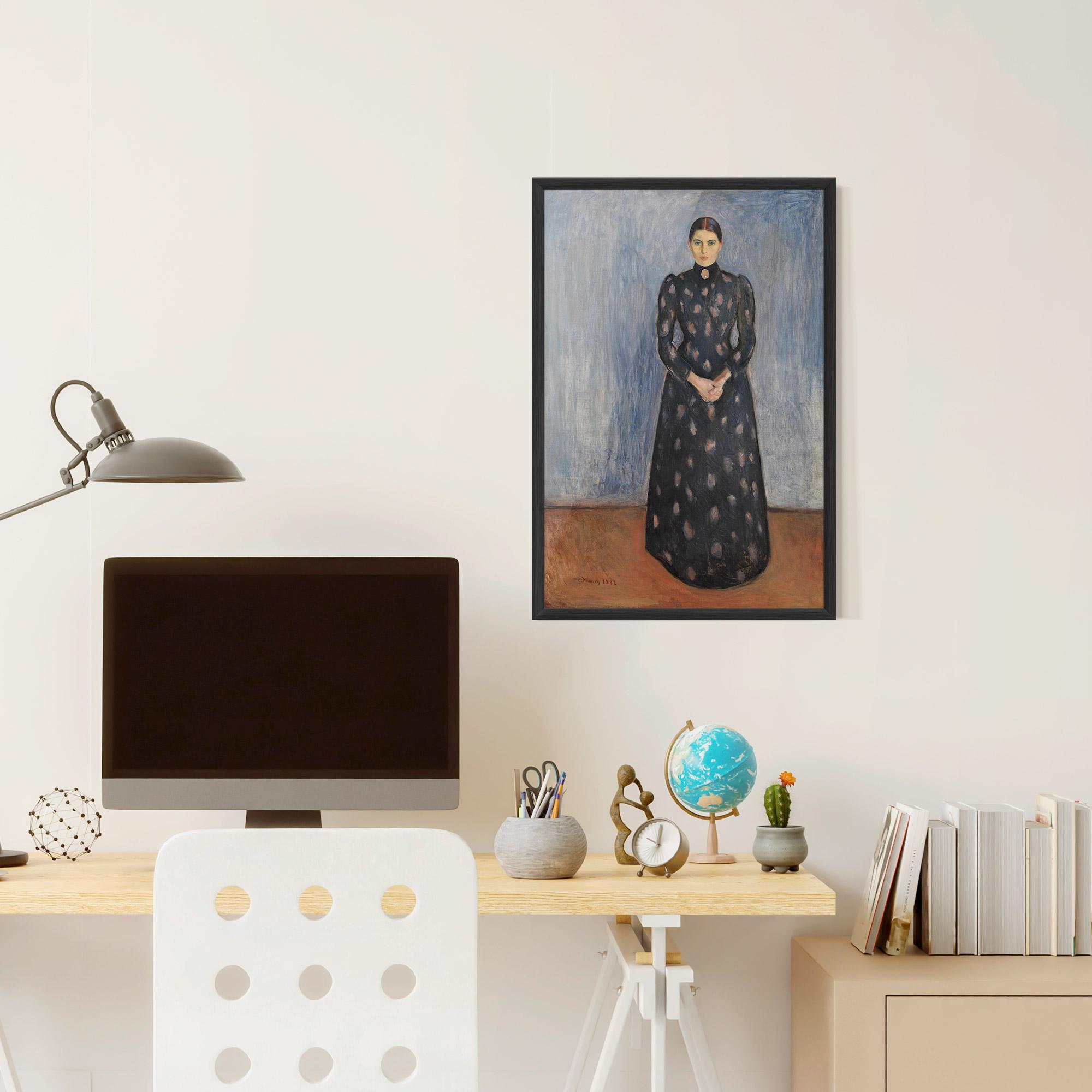 Poster Înrămat Inger In Black mockup 6