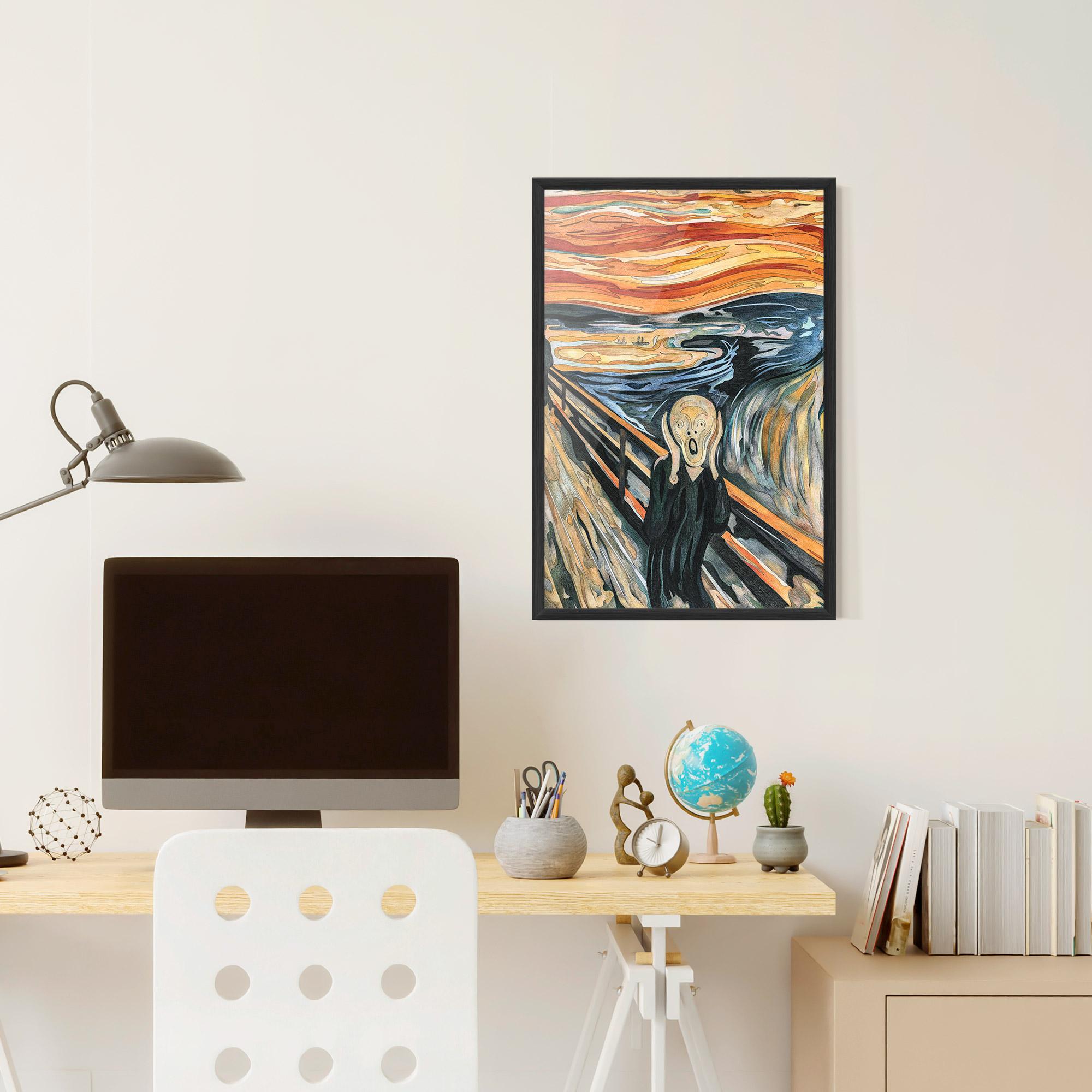 Poster Înrămat The Scream mockup 6