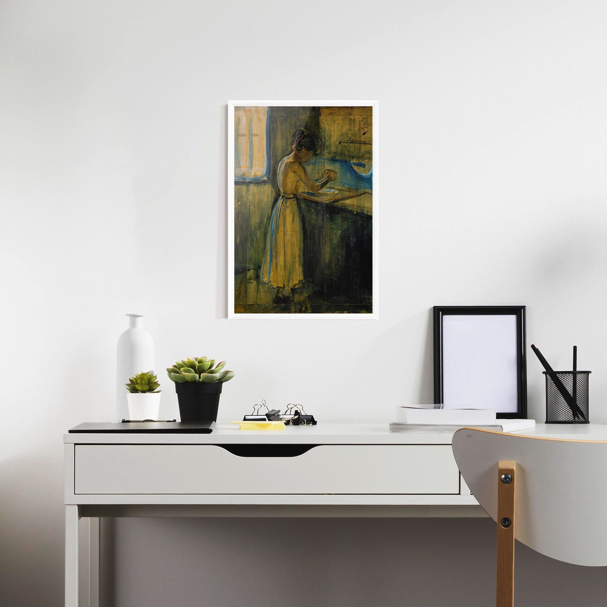 Woman Washing Herself mockup 7