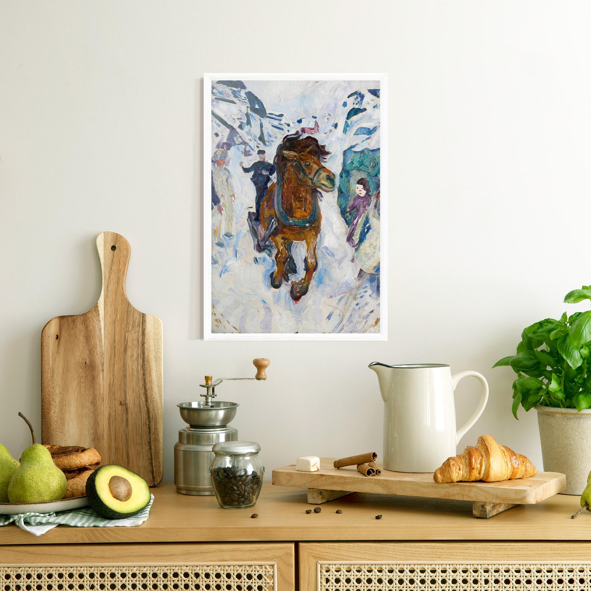 Poster Înrămat Galloping Horse mockup 8