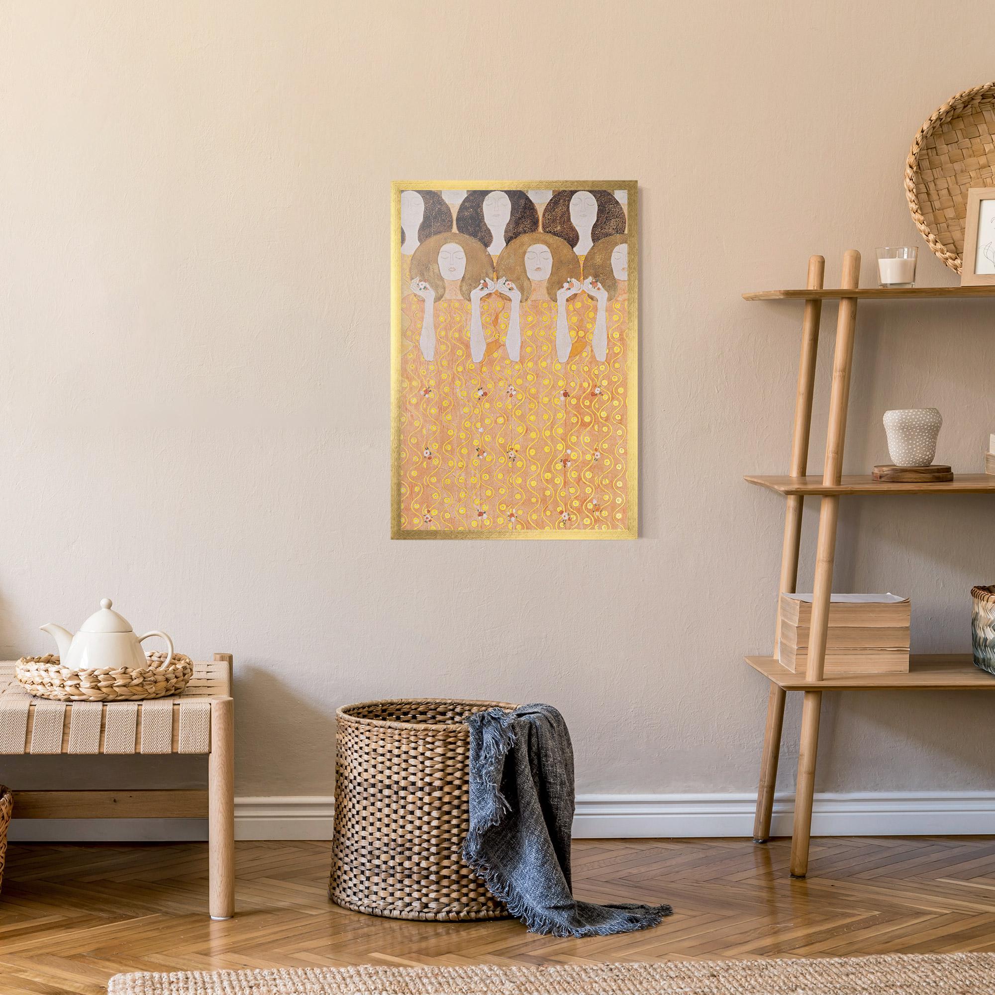 Poster Înrămat Beethoven Frieze mockup 9