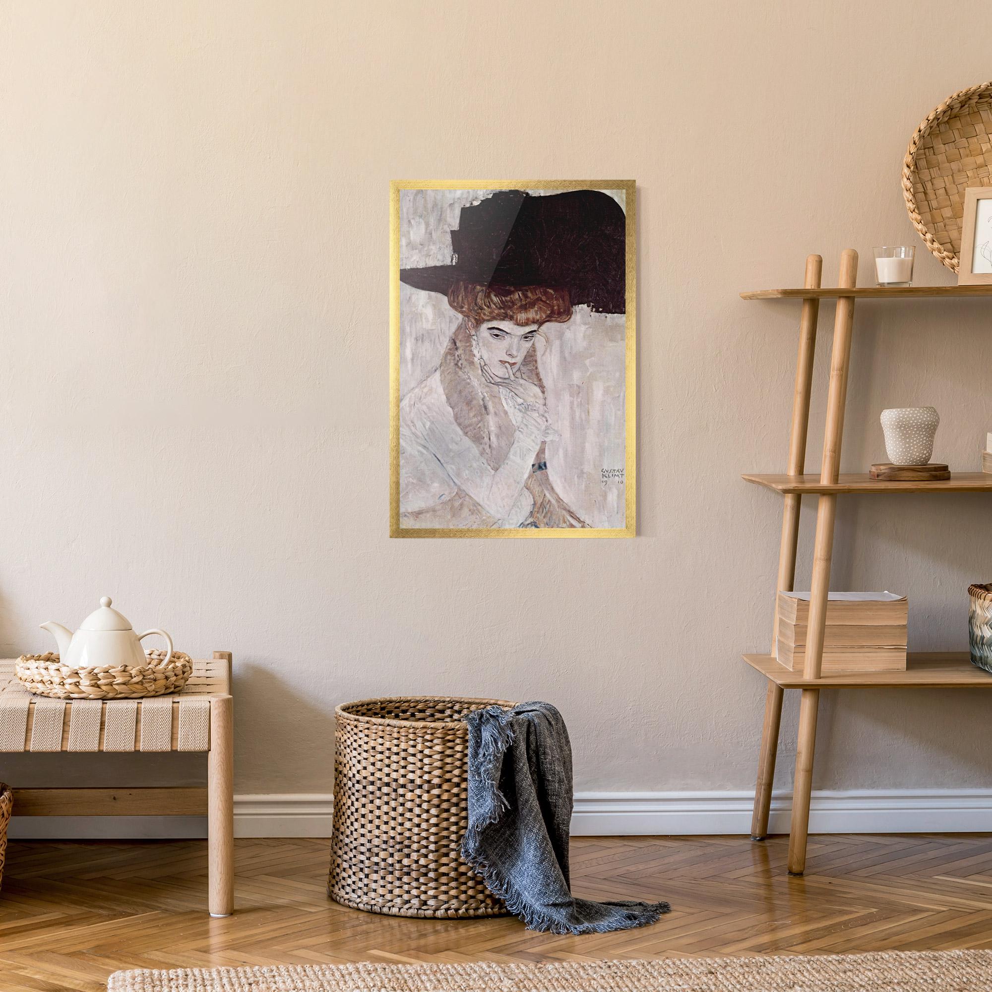 Poster Înrămat Klimt Woman mockup 9