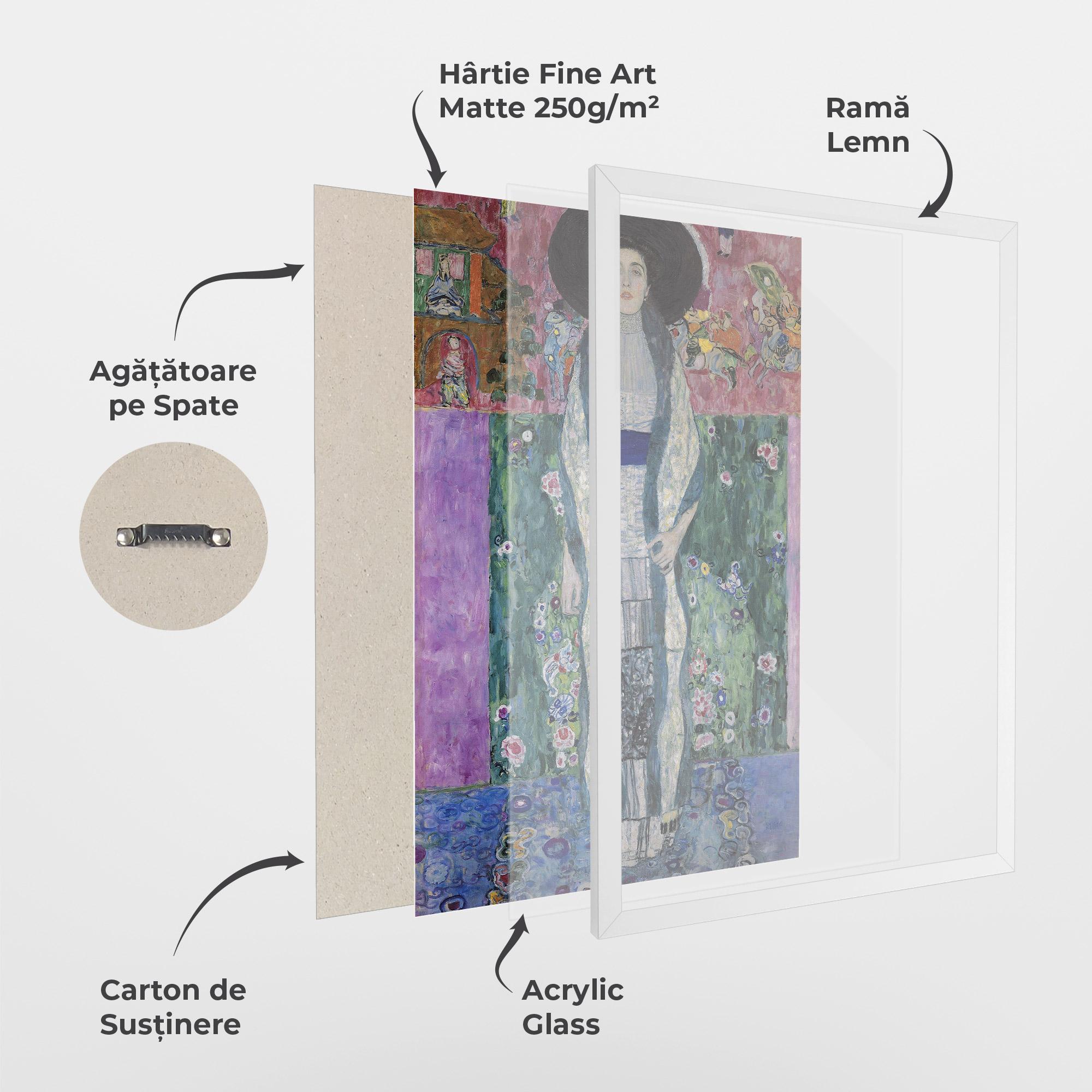 Poster Înrămat Portrait Of Adele Bloch mockup 1