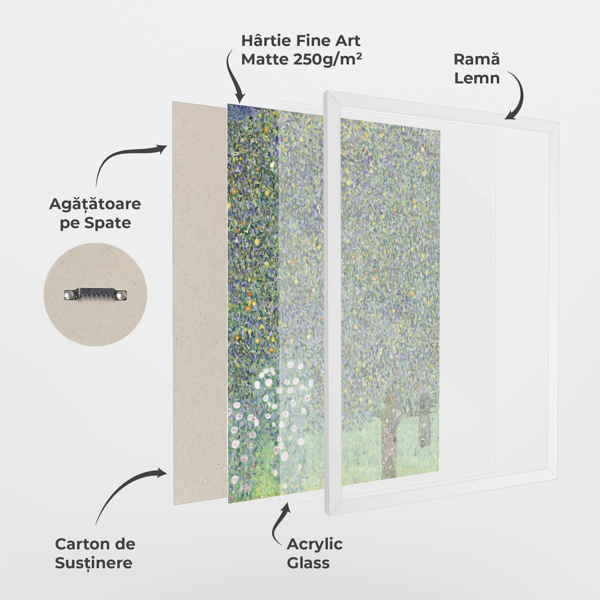 Poster Înrămat Rosebushes mockup 1