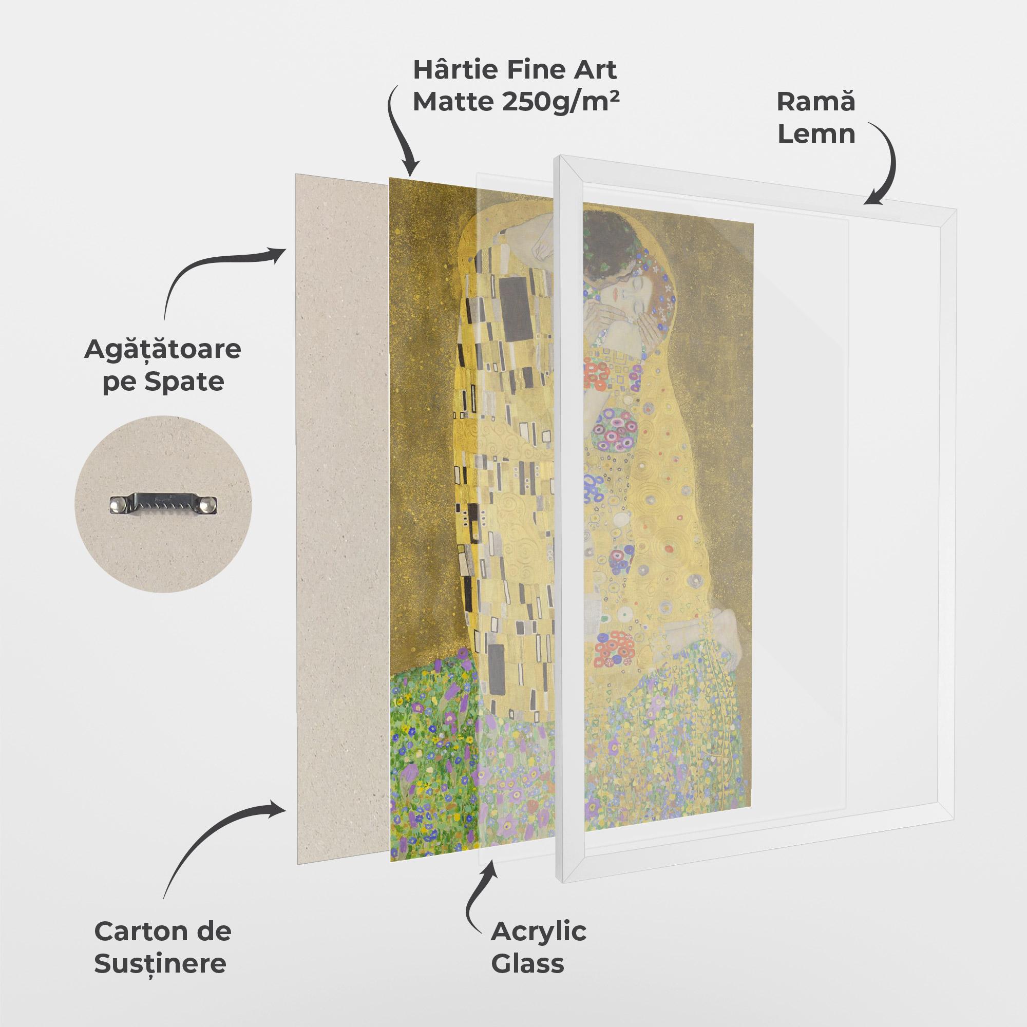 Poster Înrămat The Kiss mockup 1