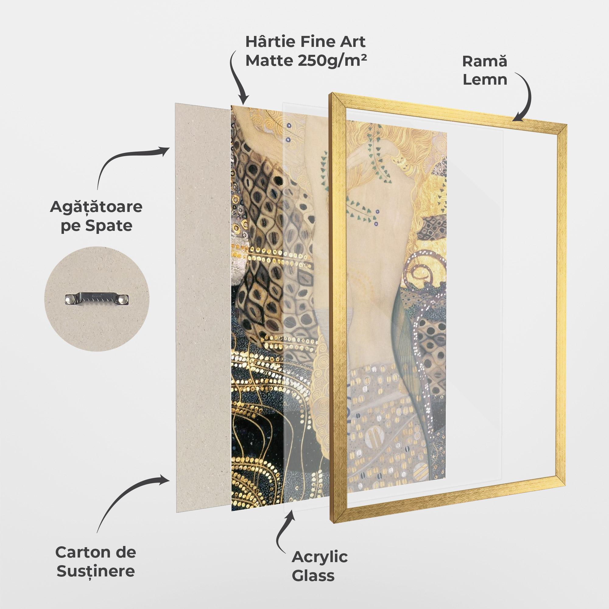 Poster Înrămat Gustav Klimt Paint mockup 1