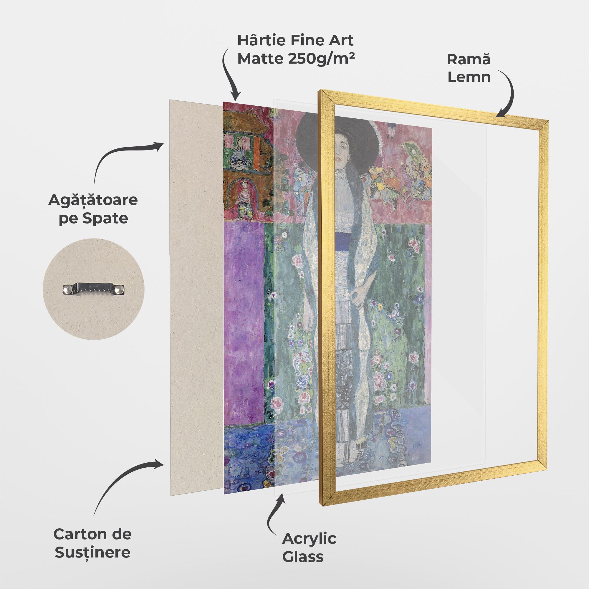 Poster Înrămat Portrait Of Adele Bloch mockup 1