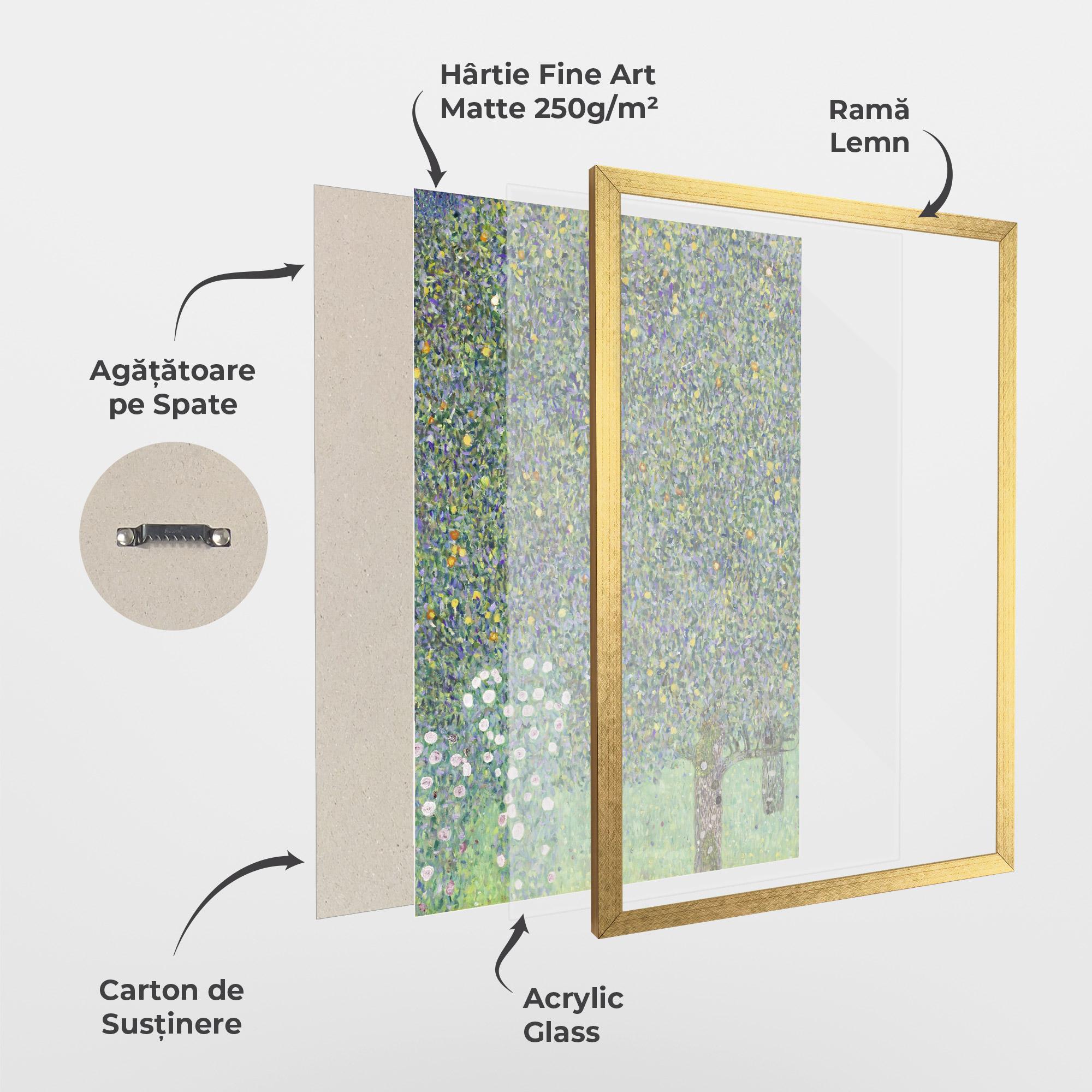 Poster Înrămat Rosebushes mockup 1