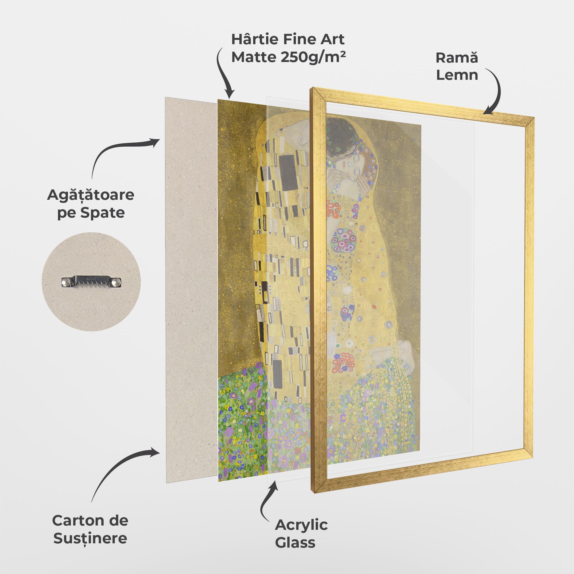 Poster Înrămat The Kiss mockup 1